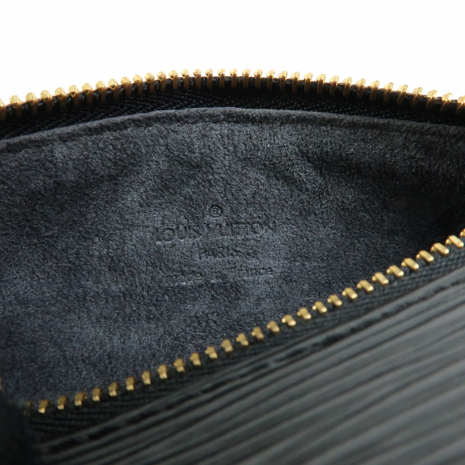 Louis Vuitton Epi Leather Mini Pouch for Papillon Bag Noir Black