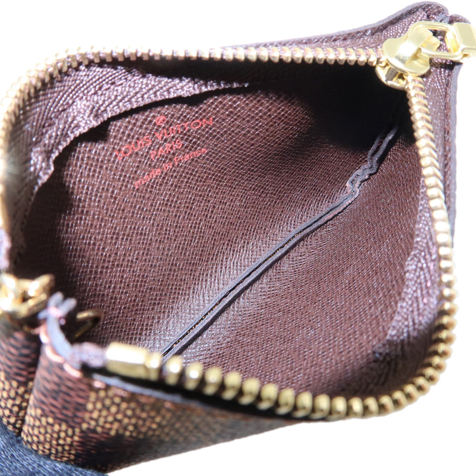 Louis Vuitton Damier Pochette Cles Coin Case Damier Ebene N62658