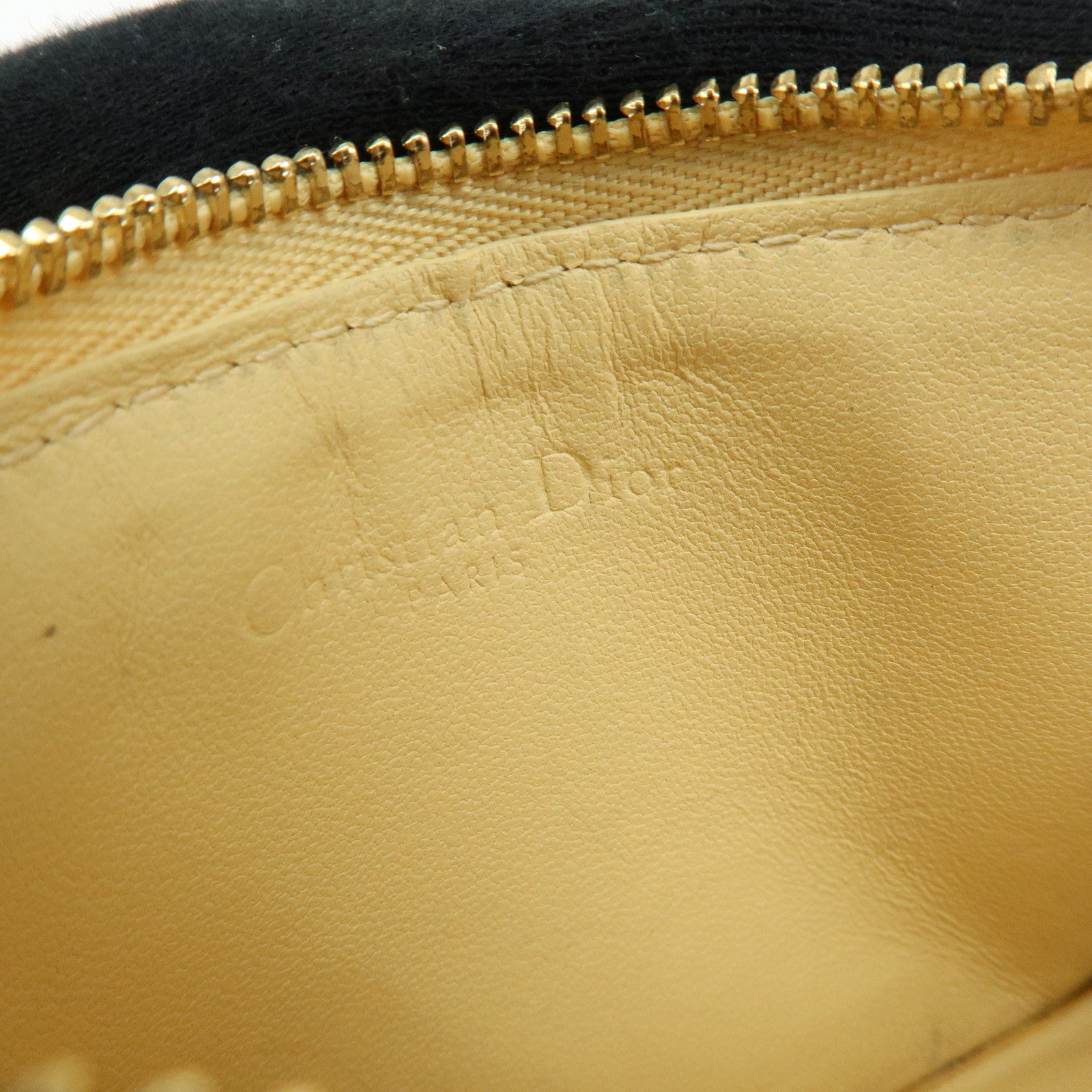 Christian Dior Lady Dior Cannage Cosmos Lambskin Card Case Yellow