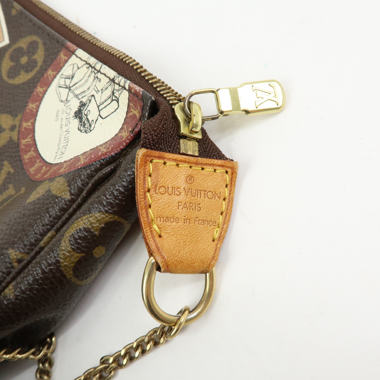 Louis Vuitton Monogram Mini Pochette Accessoire Patch Brown M95804