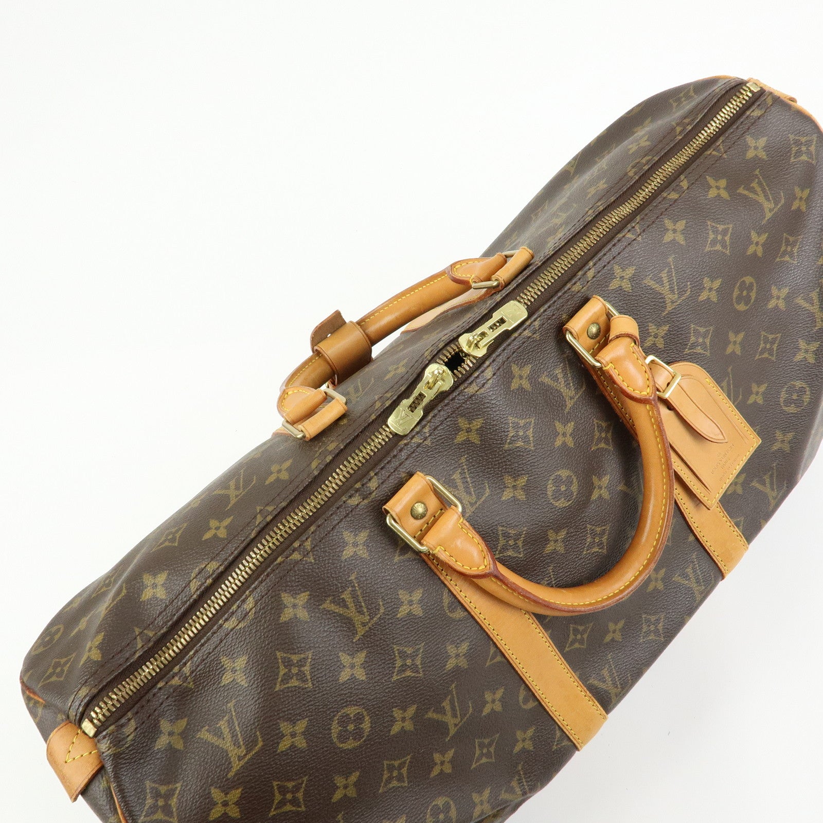 Louis Vuitton Monogram Keep All 50 Boston Bag Brown M41426