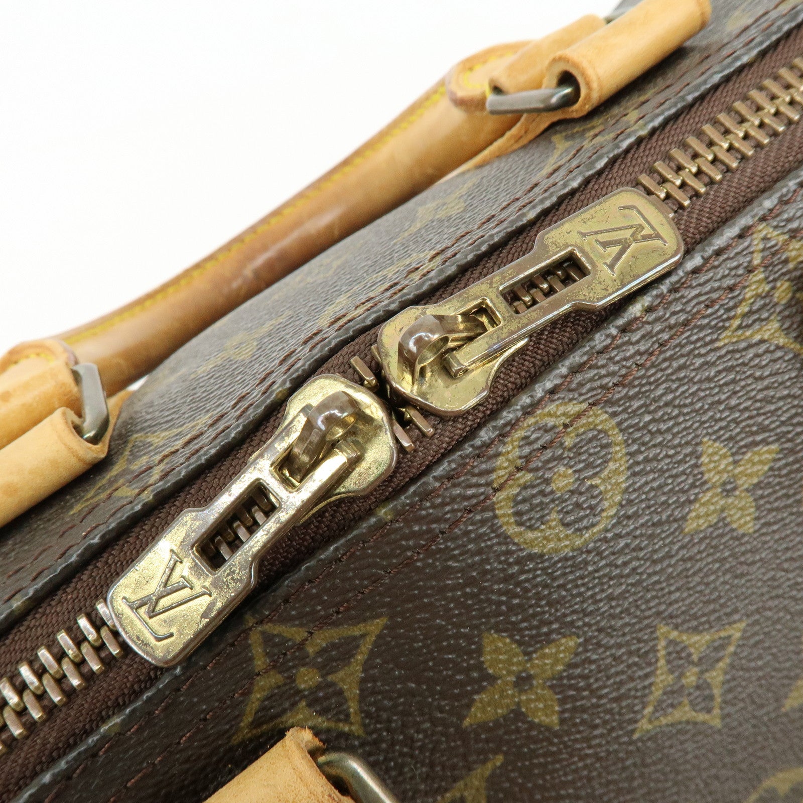 Louis Vuitton Monogram Keep All Bandouliere 45 Boston Bag Brown M41418
