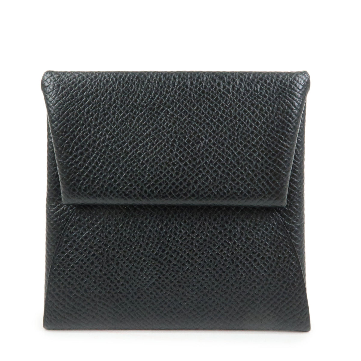 HERMES Bastia Veau Epsom A Stamped Coin Case Coin Purse Black