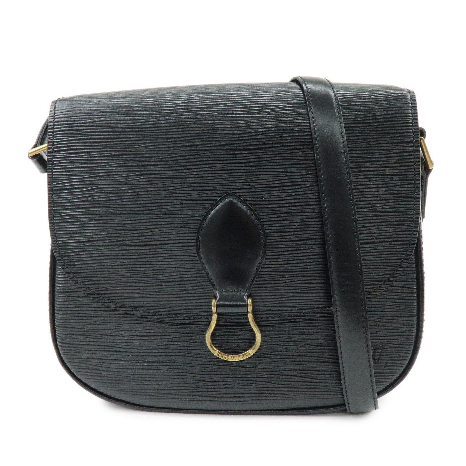 Louis Vuitton Epi Saint Cloud Shoulder Bag Black Noir M52192