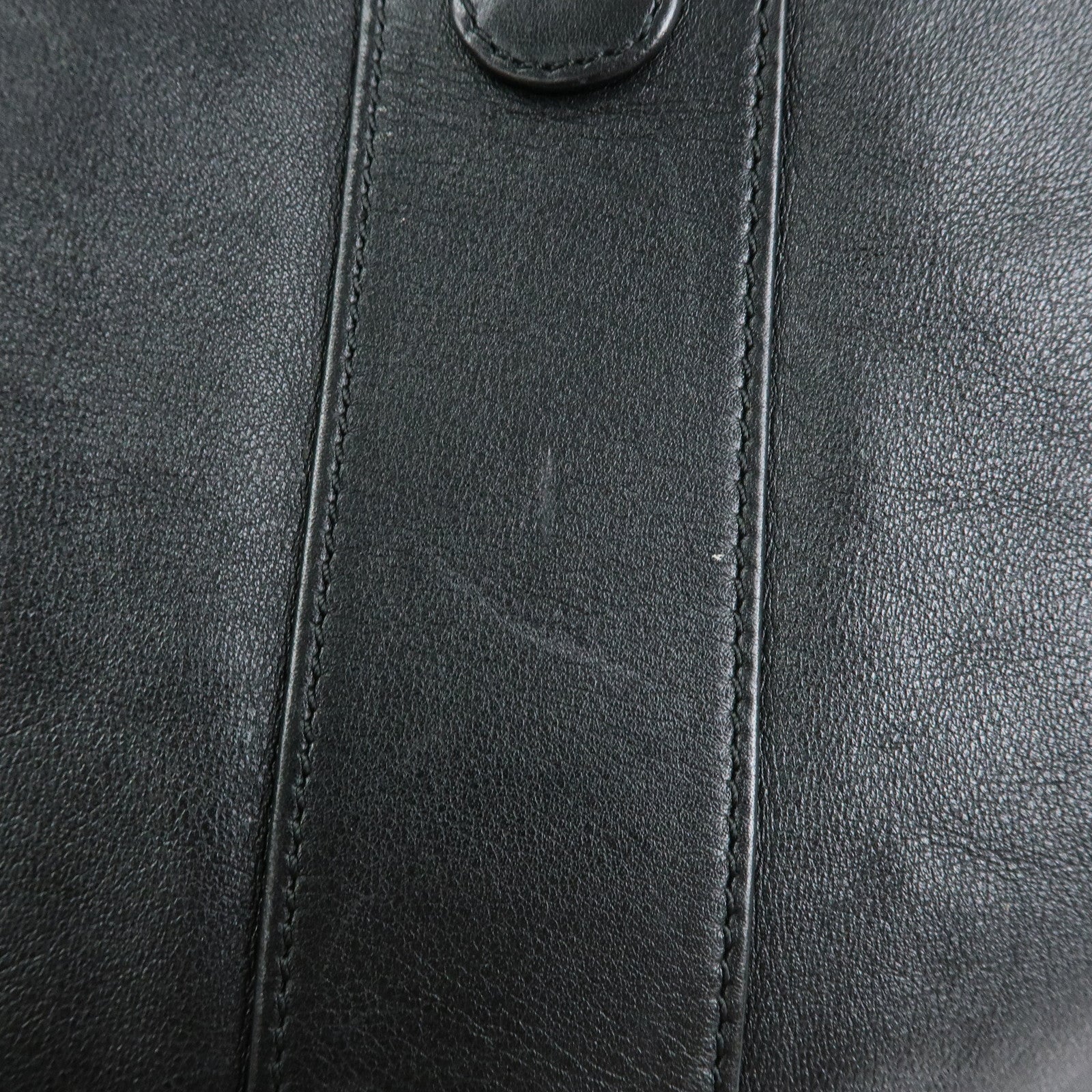 LOEWE Anagram Calf Leather 2Way Bag Boston Bag Travel Bag Black
