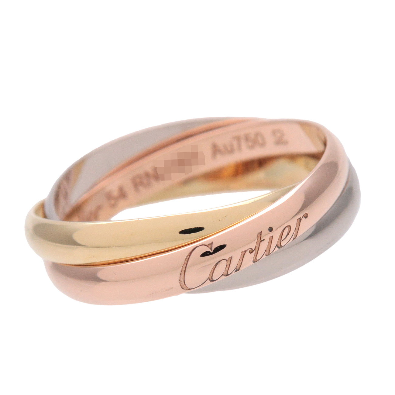 Cartier Trinity Ring SM K18 750YG/WG/PG #54 US7 EU54 HK15
