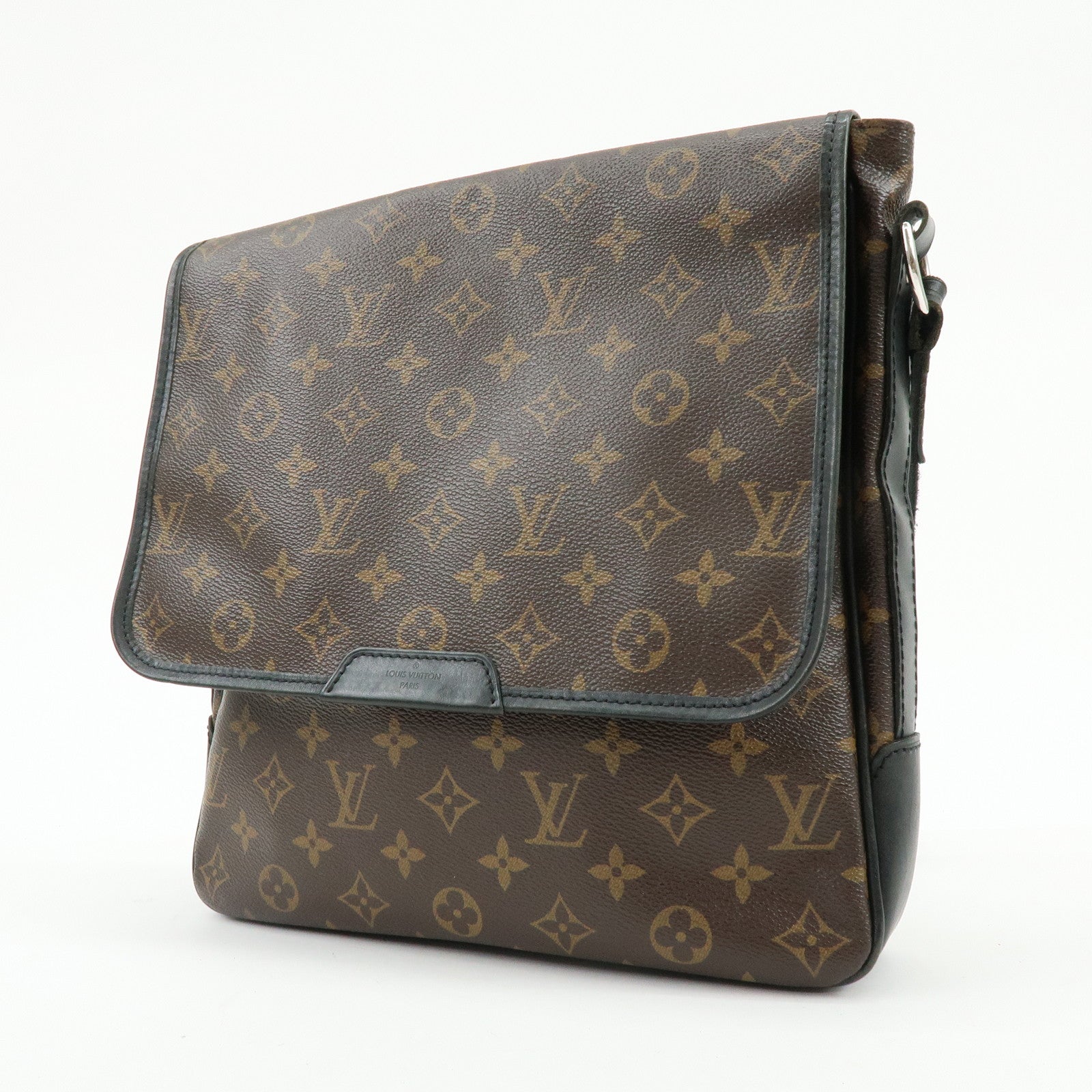 Louis Vuitton Macassar Bass MM Shoulder Bag Crossbody Bag Brown M56715