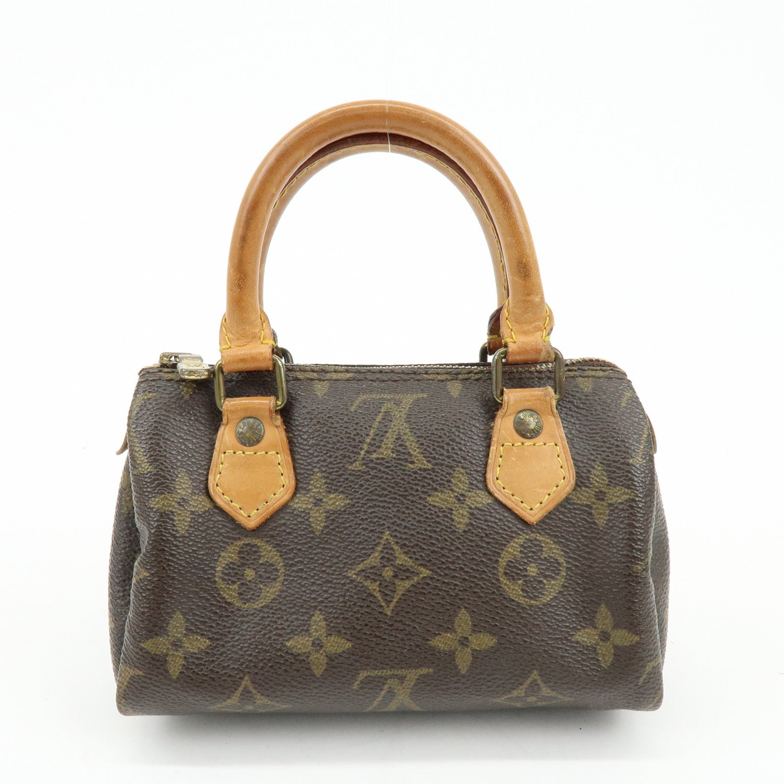 Louis Vuitton Monogram Mini Speedy Hand Bag Brown M41534 J75011 Lot