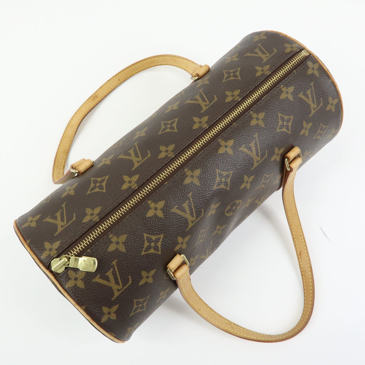 Louis Vuitton Monogram Papillon 30 Hand Bag Brown M51385