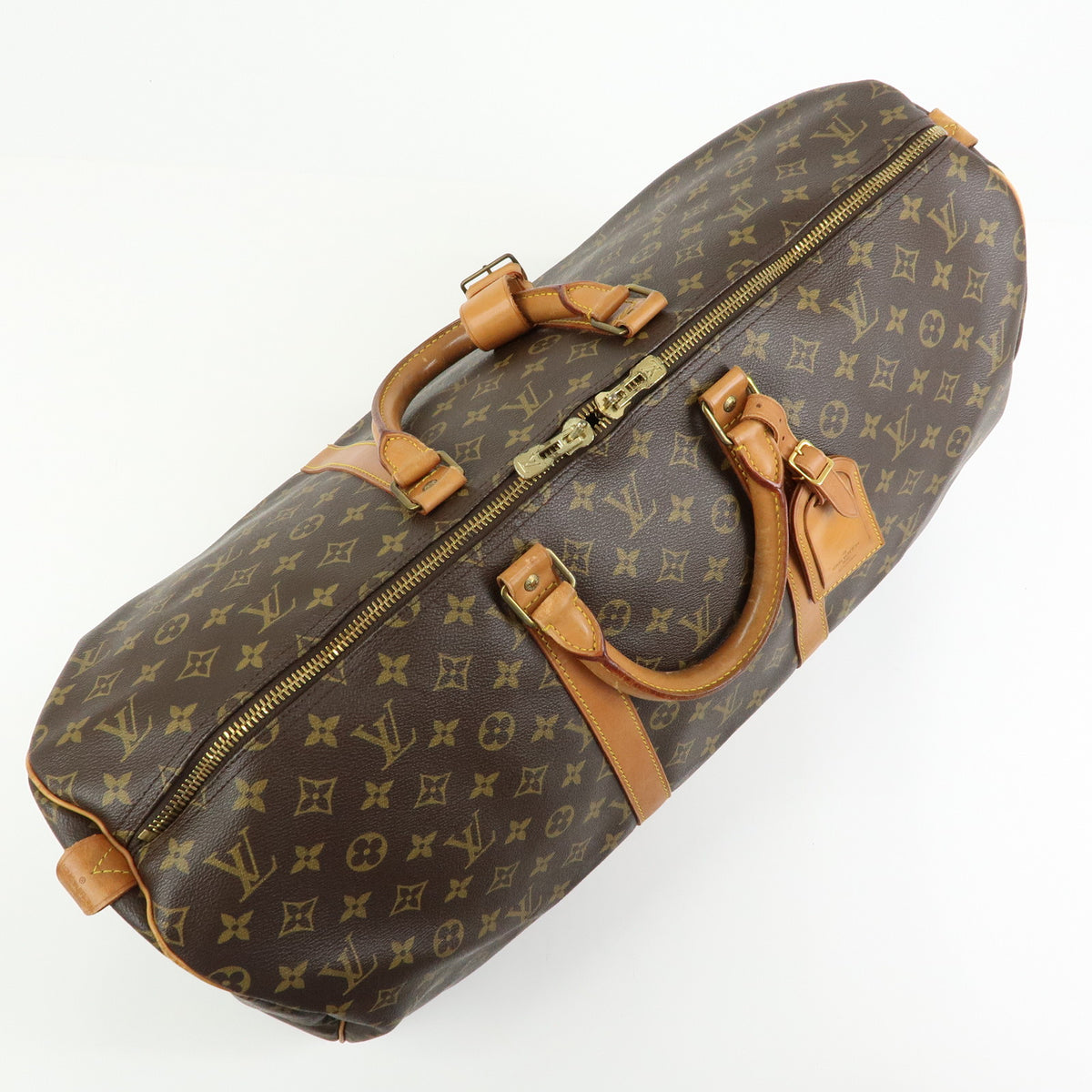 Louis Vuitton Monogram Keep All 50 Boston Bag Brown M41426