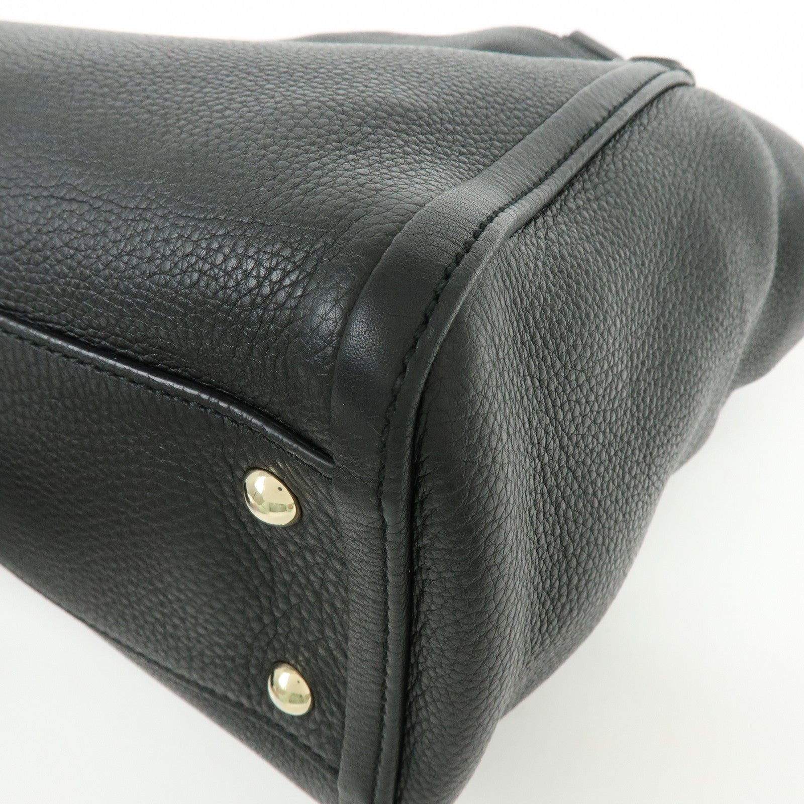 GUCCI SOHO Interlocking G 2Way Bag Hand Shoulder Bag Black 336751