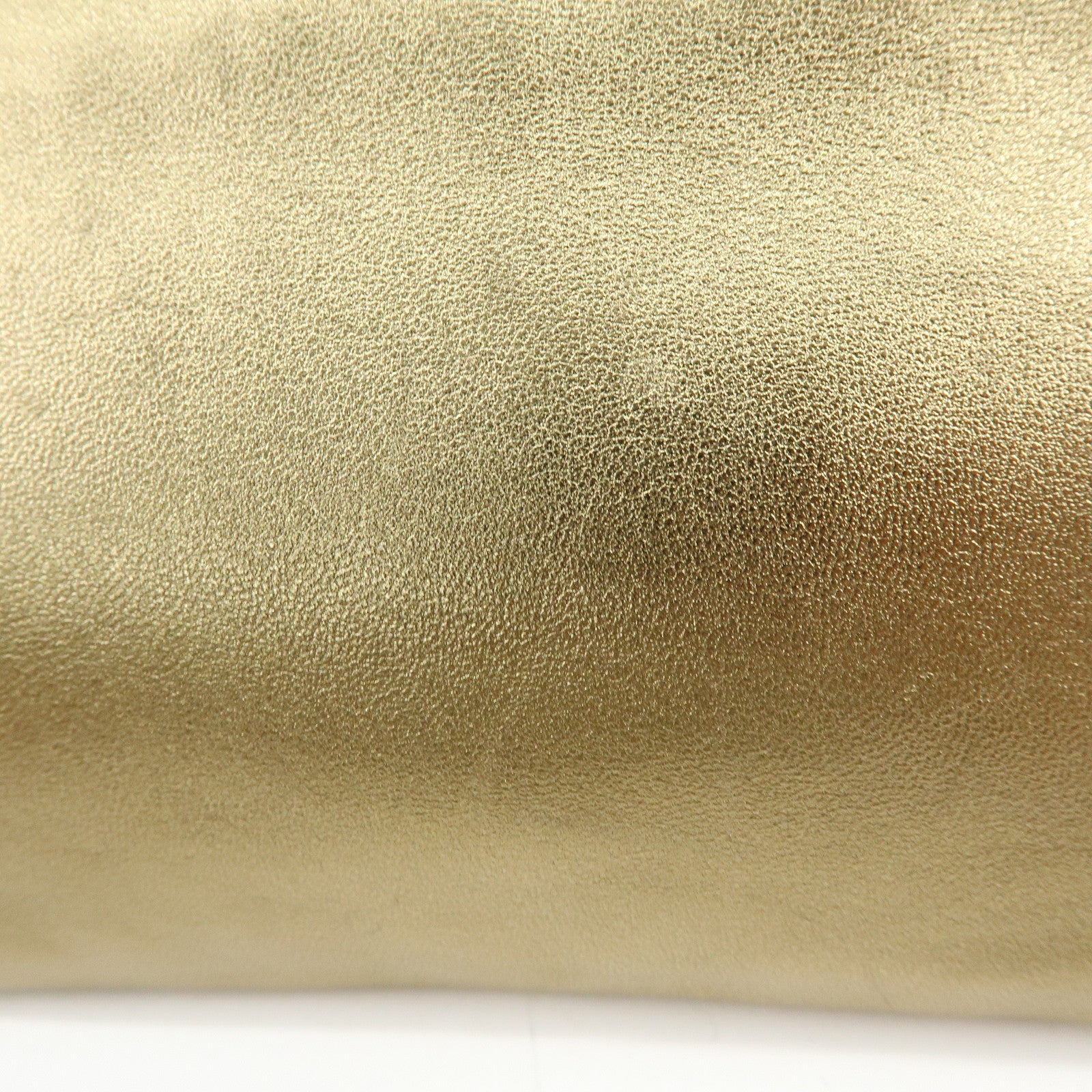 Ferragamo Gancini Nappa Leather Shoulder Hand Bag Gold