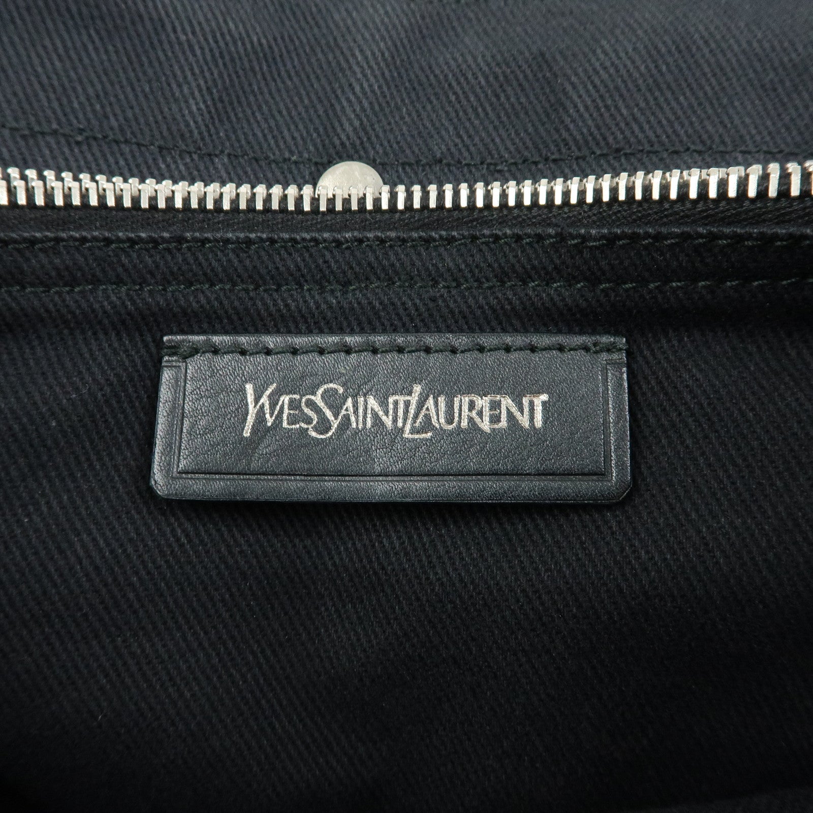 SAINT LAURENT PARIS Muse Two Leather 2Way Hand Bag Black