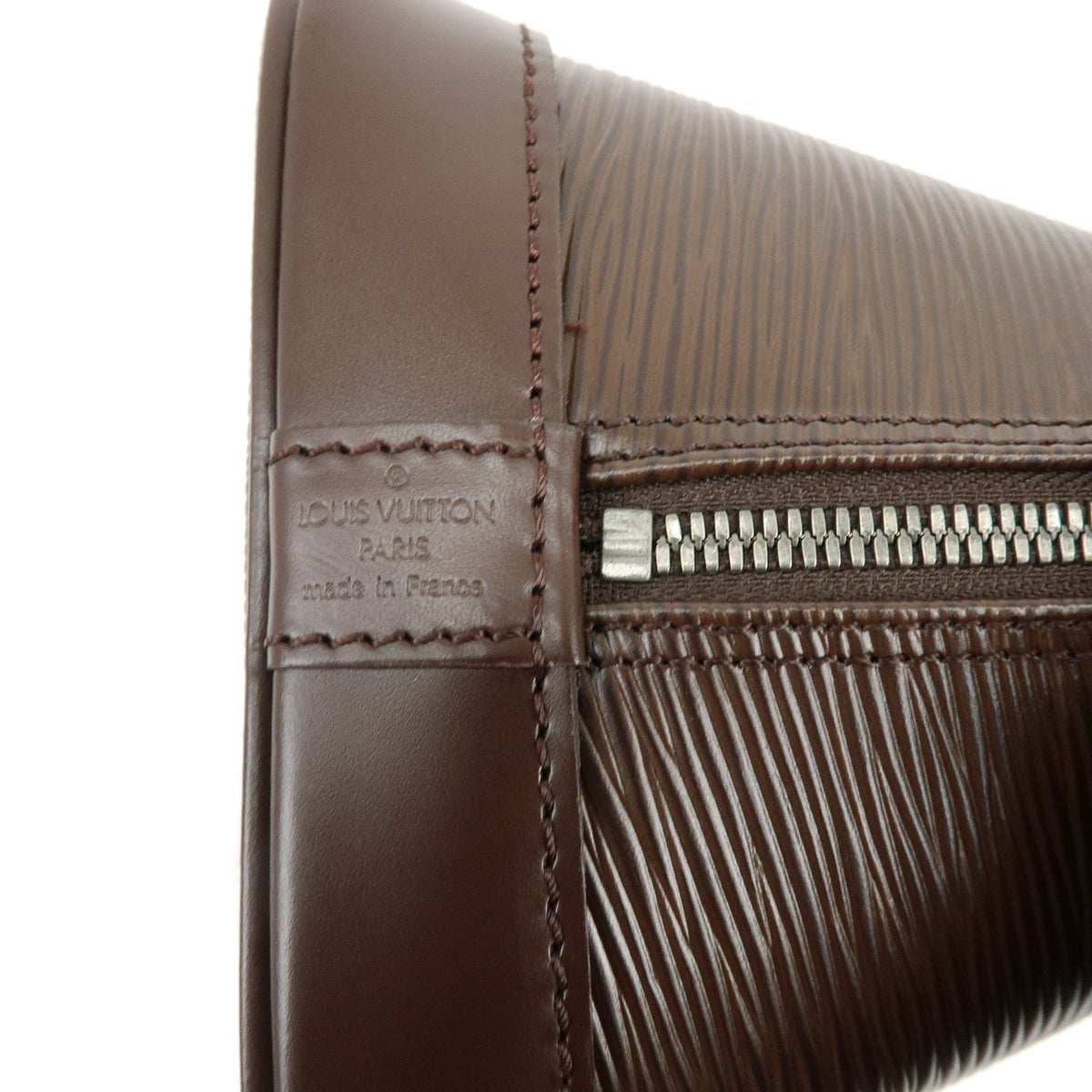 Louis Vuitton Epi Alma PM Leather Hand Bag Mocha M5280D