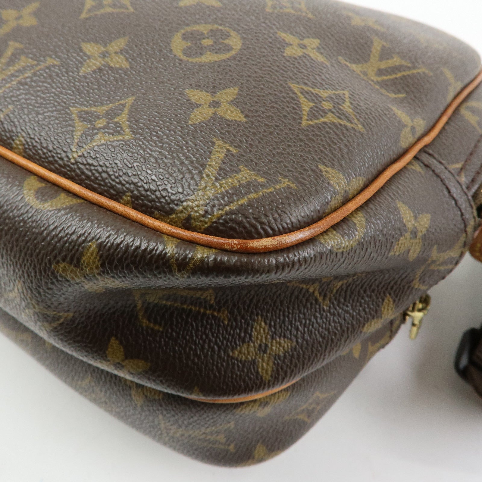 Louis Vuitton Monogram Reporter PM Shoulder Crossbody Bag Brown M45254
