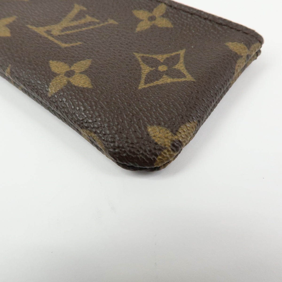 Louis Vuitton Monogram Pochette Cles Coin Case Key Case Brown M62650
