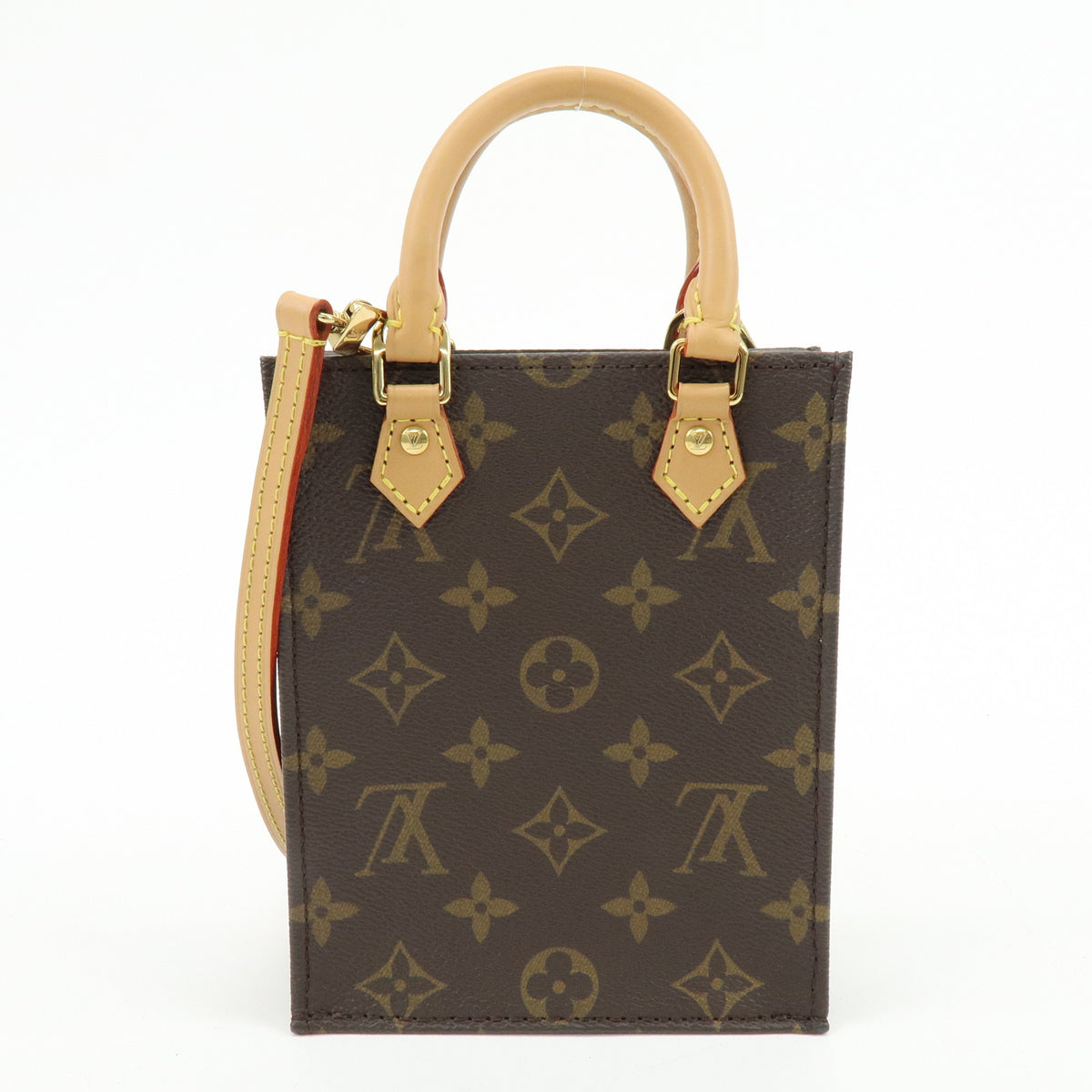 Louis Vuitton Monogram Petit Sac Plat 2Way Bag Hand Shoulder Bag M69442