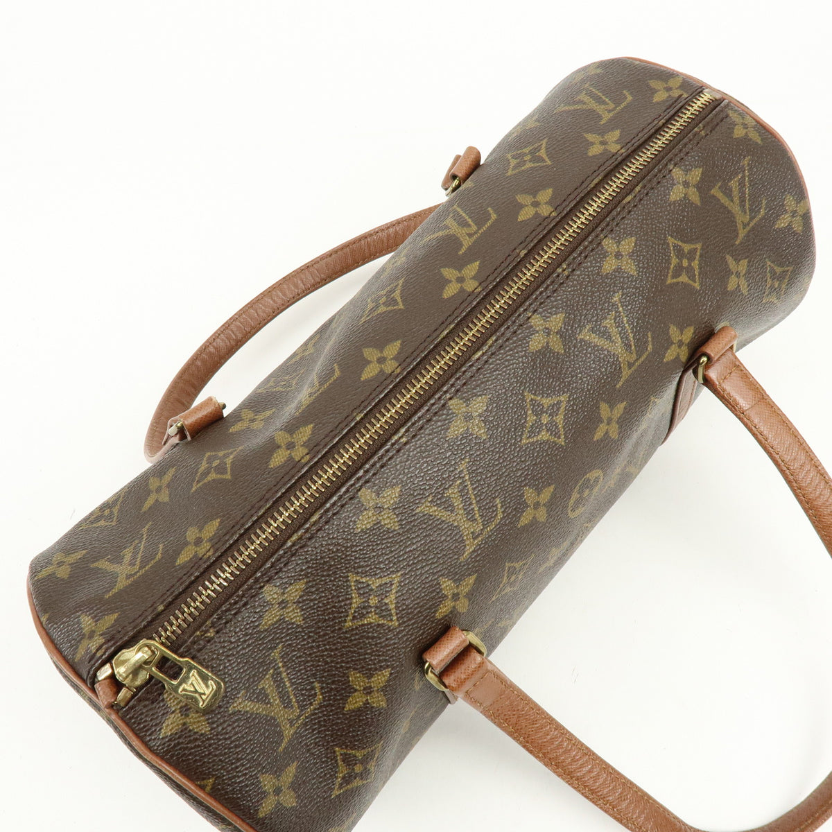 Louis Vuitton Monogram Papillon 30 Hand Bag Brown M51365