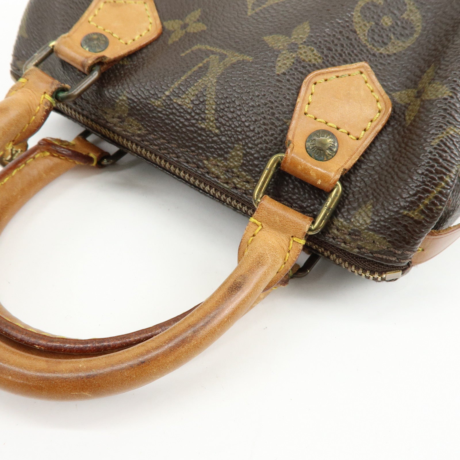 Louis Vuitton Monogram Mini Speedy Hand Bag Brown M41534 J75011 Lot