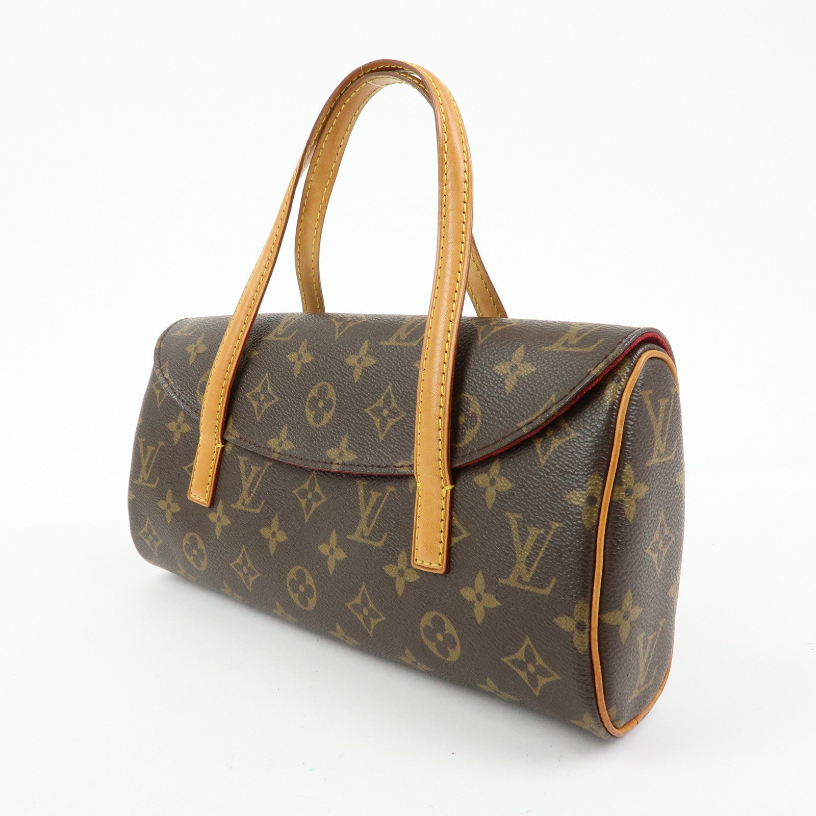 Louis Vuitton Monogram Sonatine Hand Bag Brown M51902