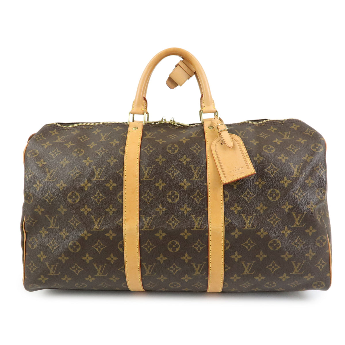 Louis Vuitton Monogram Keep All 50 Boston Bag Brown M41426