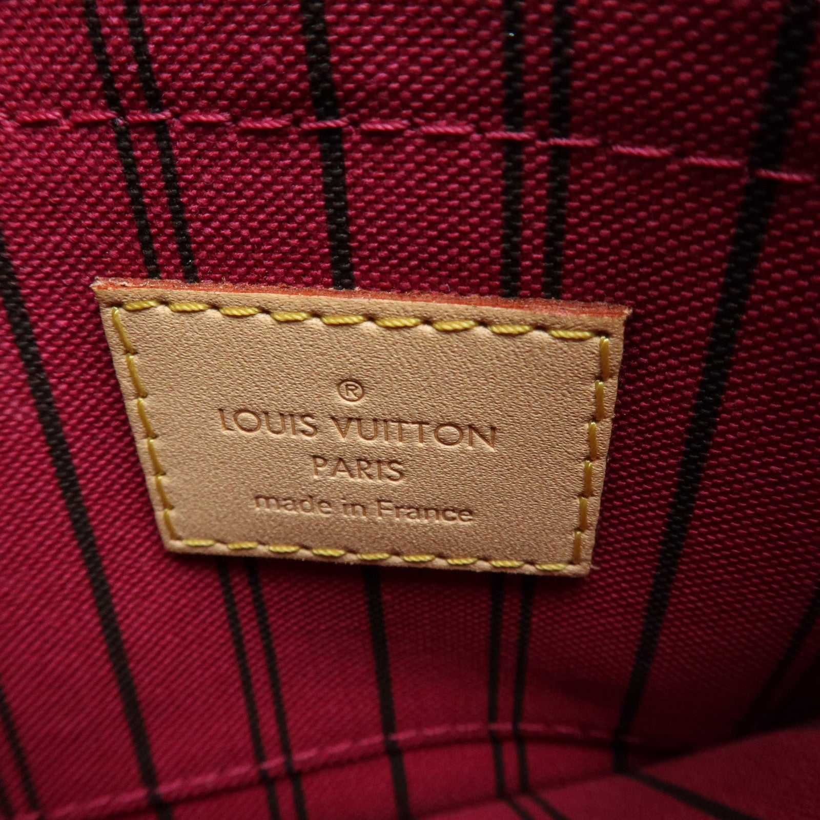 Louis Vuitton Monogram Canvas Pouch for Neverfull PM Tote Bag Pivoine