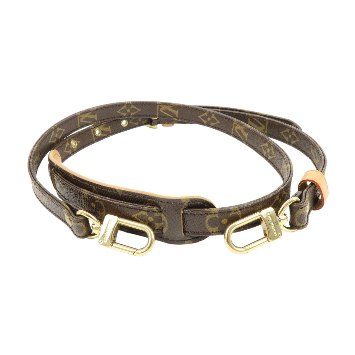 Louis Vuitton Monogram Adjustable Shoulder Strap Brown 120cm J52315