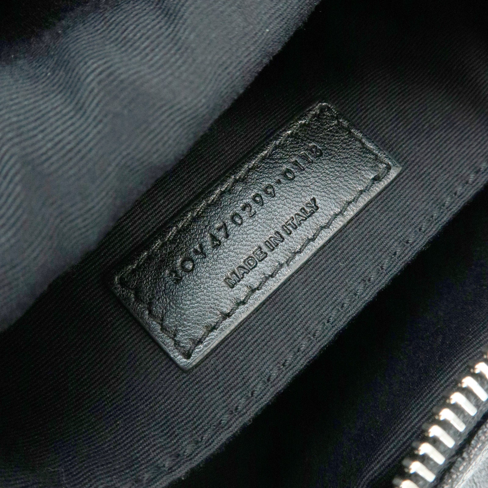 SAINT LAURENT PARIS Lou Cassandra Leather Shoulder Bag Tassel Black