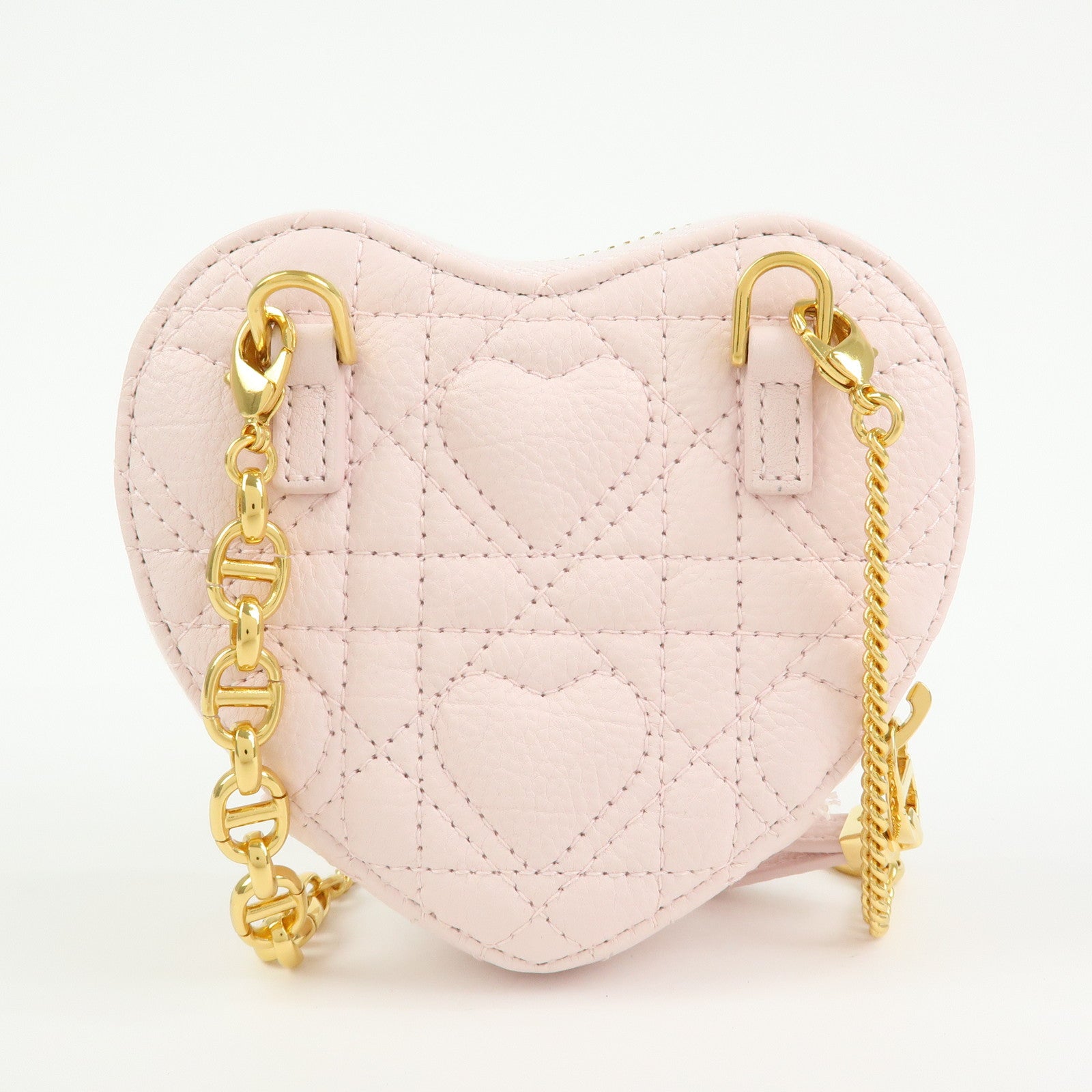 Christian Dior Cannage Dioramour Dior Caro Leather Chain Shoulder Bag