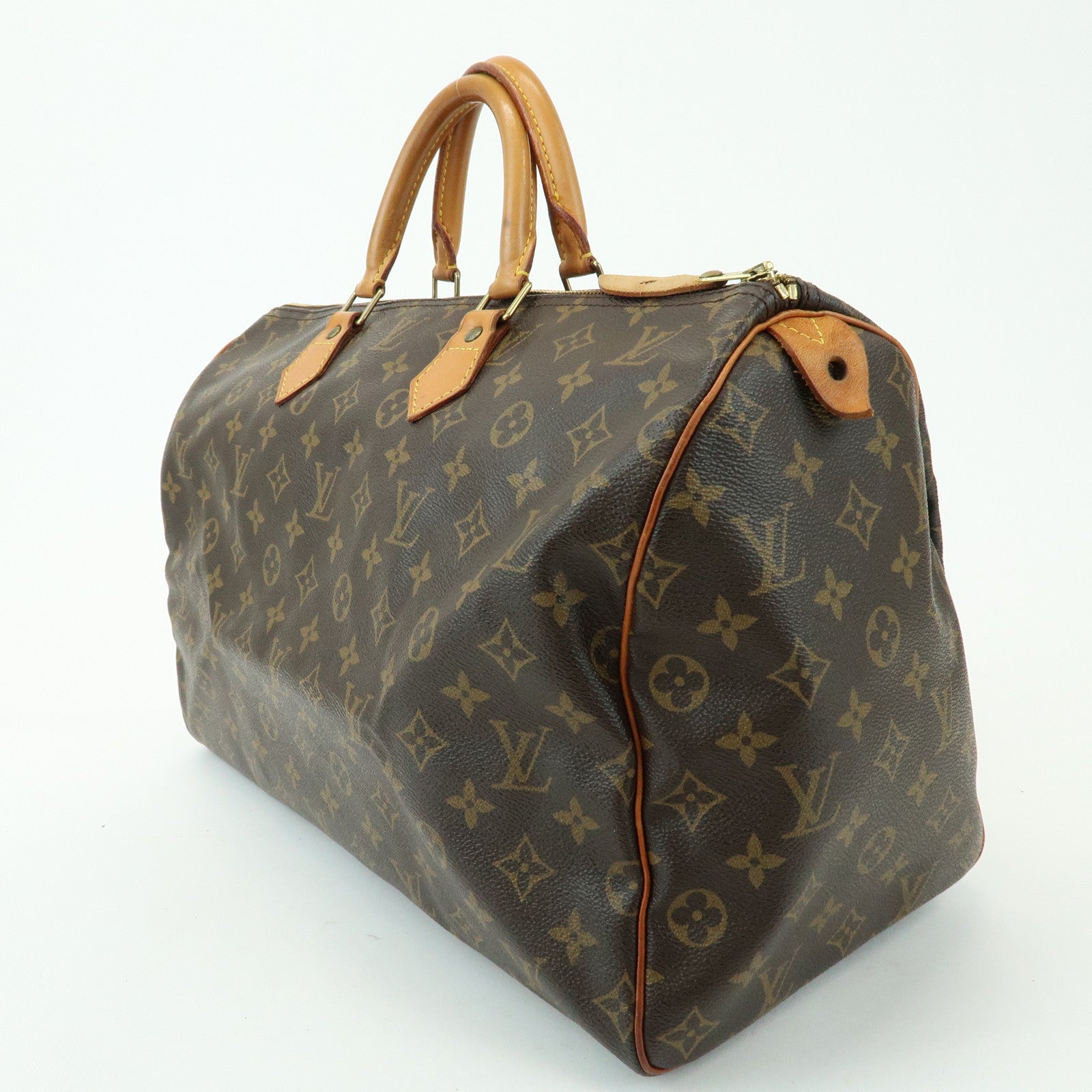 Louis Vuitton Monogram Speedy 40 Hand Bag Boston Bag Brown M41522