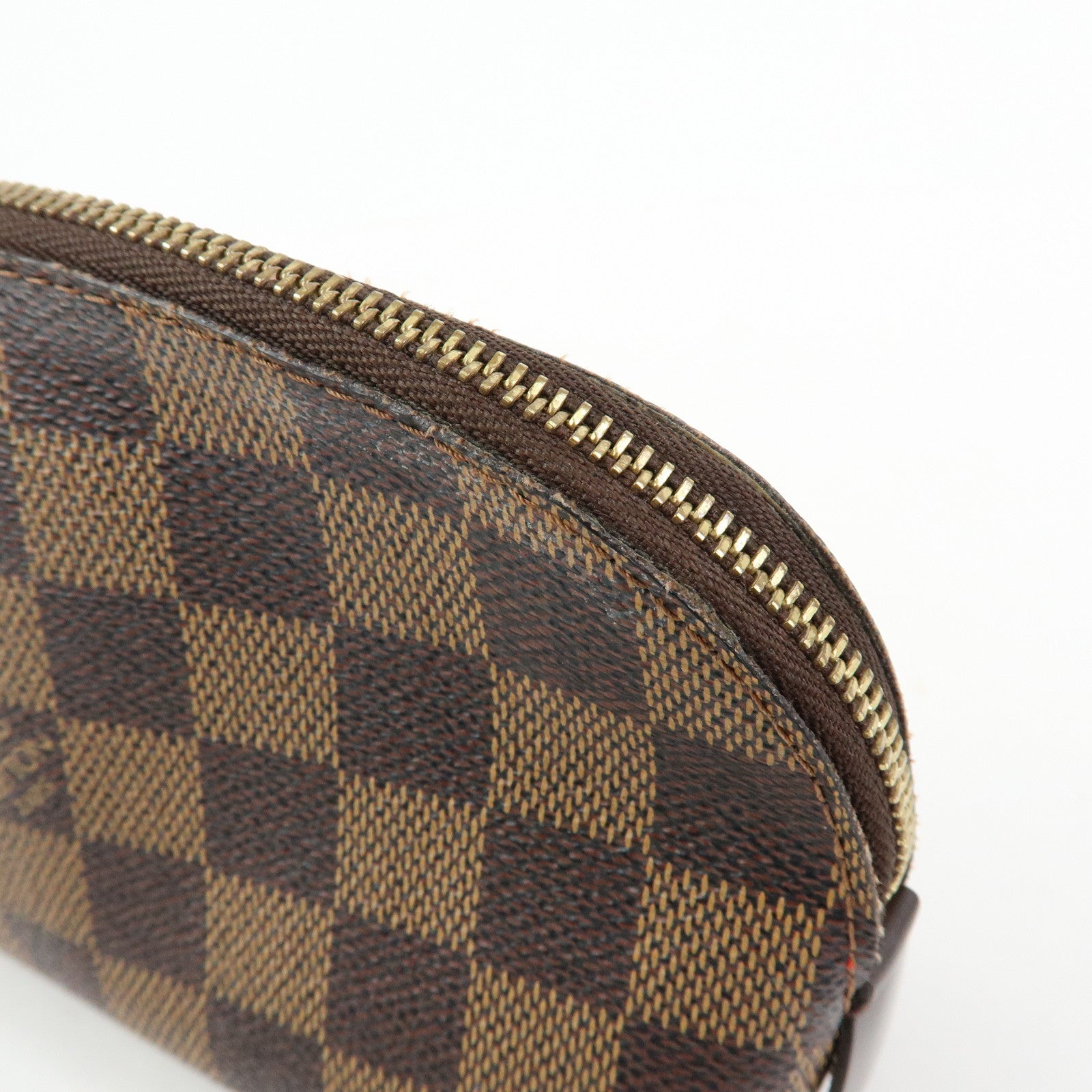 Louis Vuitton Damier Pochette Cosmetic PM Pouch Brown N47516