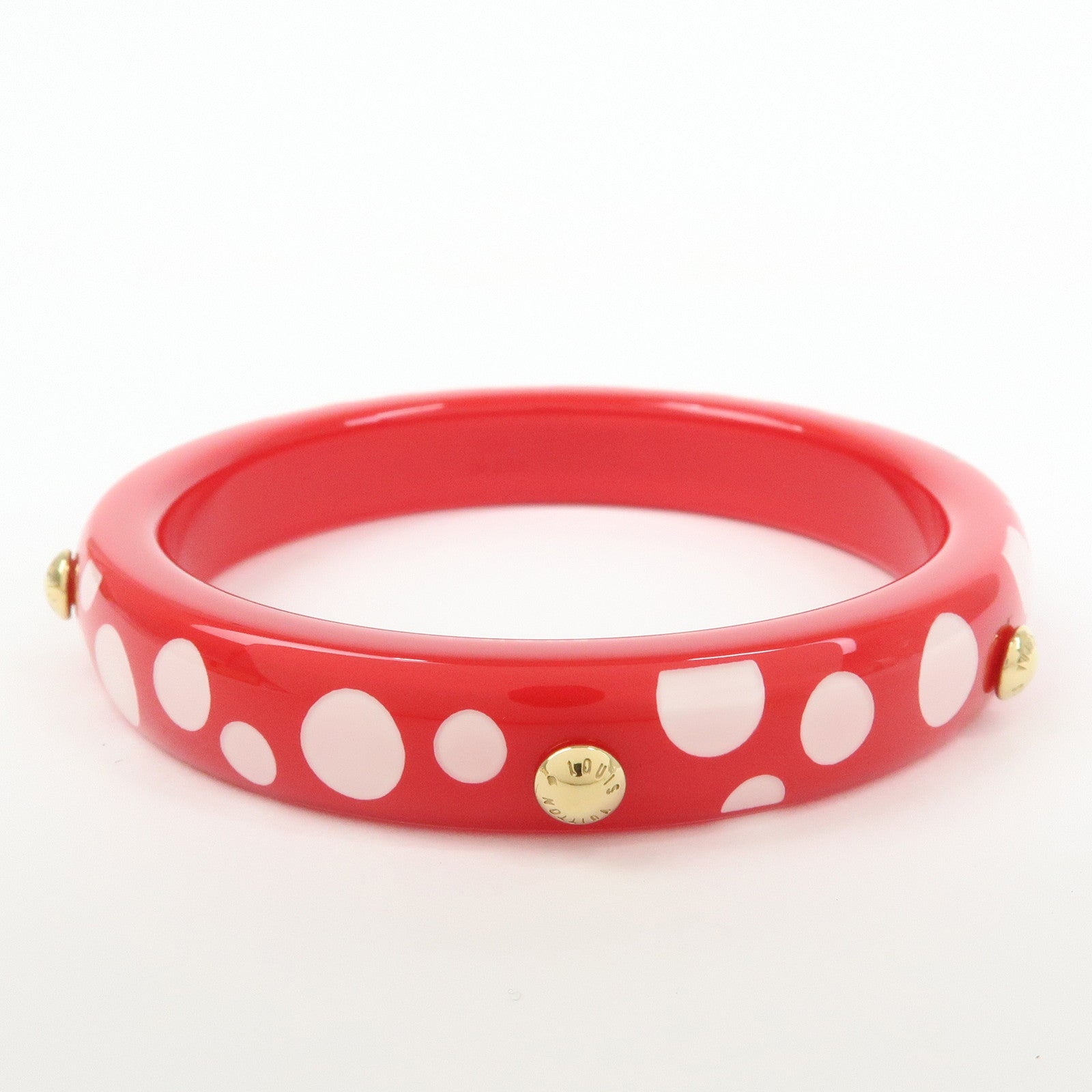 Louis Vuitton X Yayoi Kusama Dots Infinity Bracelet Red White M66684