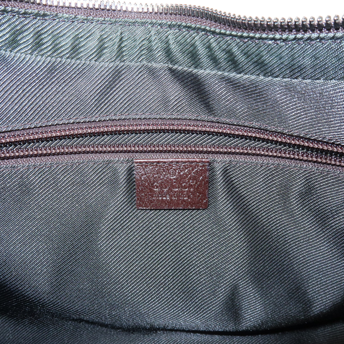 GUCCI GG Canvas Leather Shoulder Bag Hand Bag Brown Beige