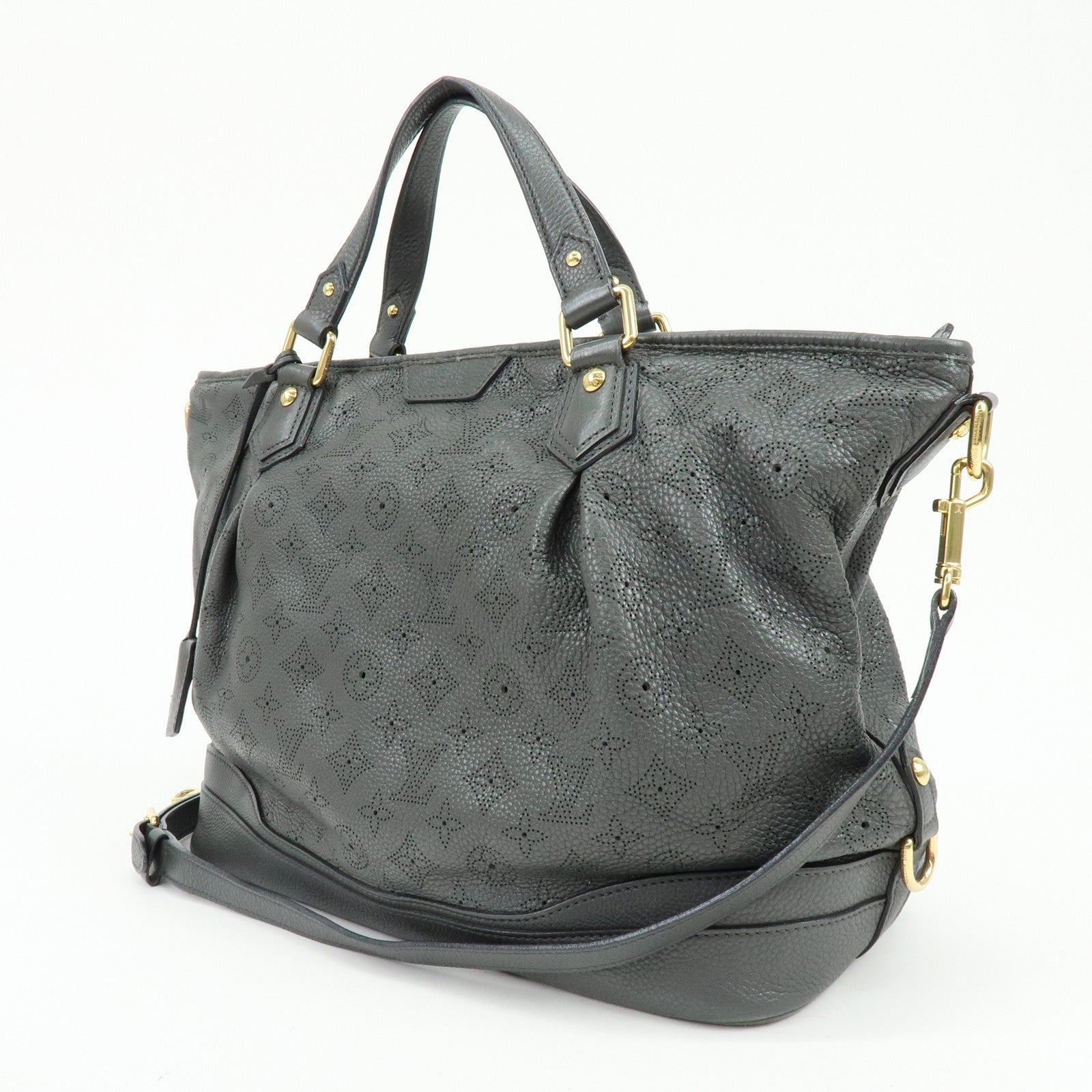 Louis Vuitton Monogram Mahina Stella GM 2Way Hand Bag Anthracite M93178