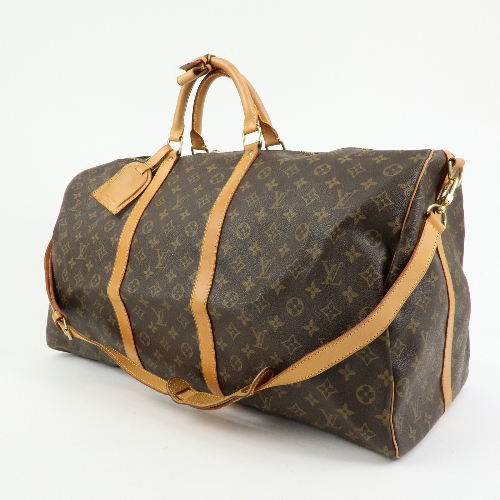 Louis Vuitton Monogram Keep All Bandouliere 60 Boston Bag M41412