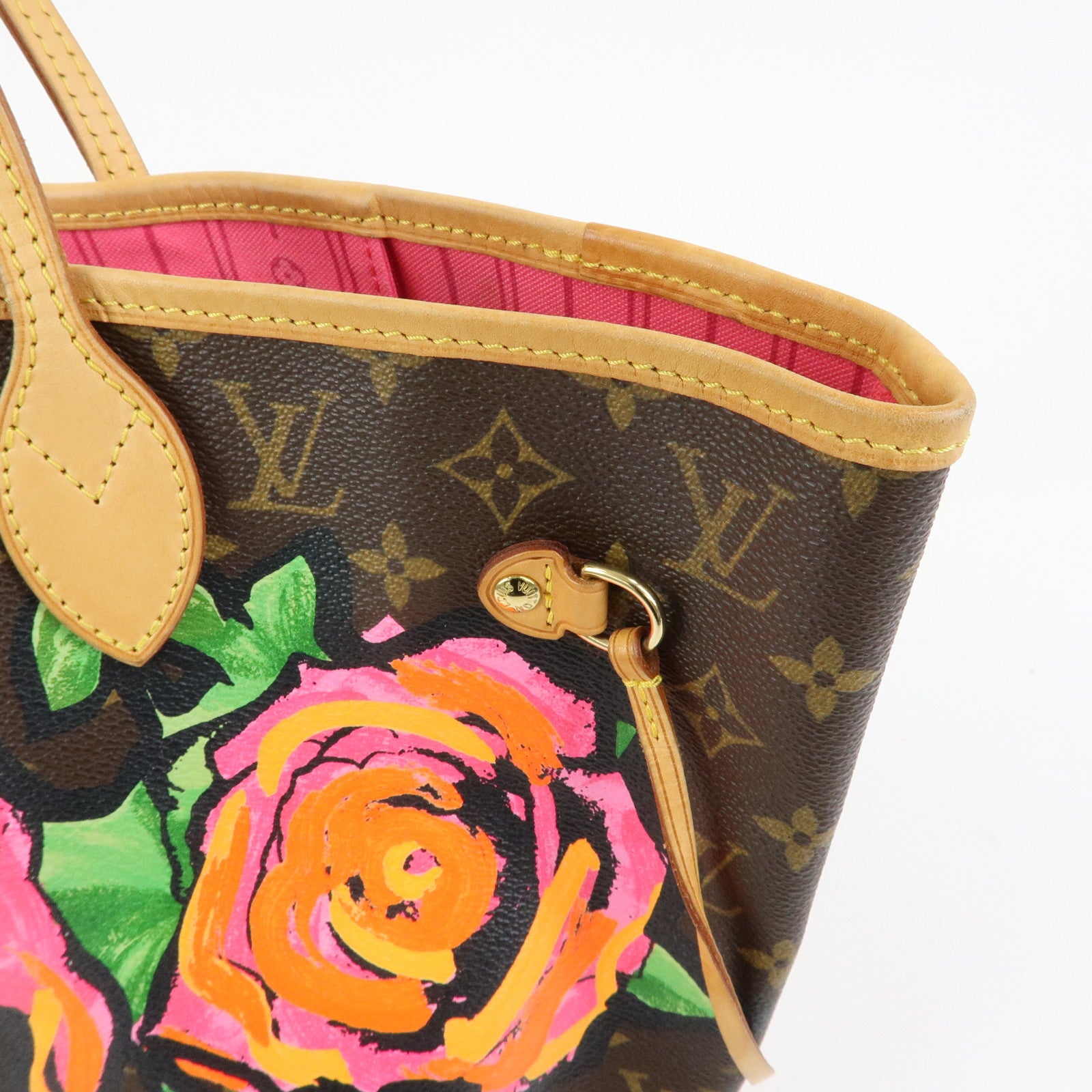 Louis Vuitton Monogram Rose Neverfull MM Tote Shoulder Bag M48613