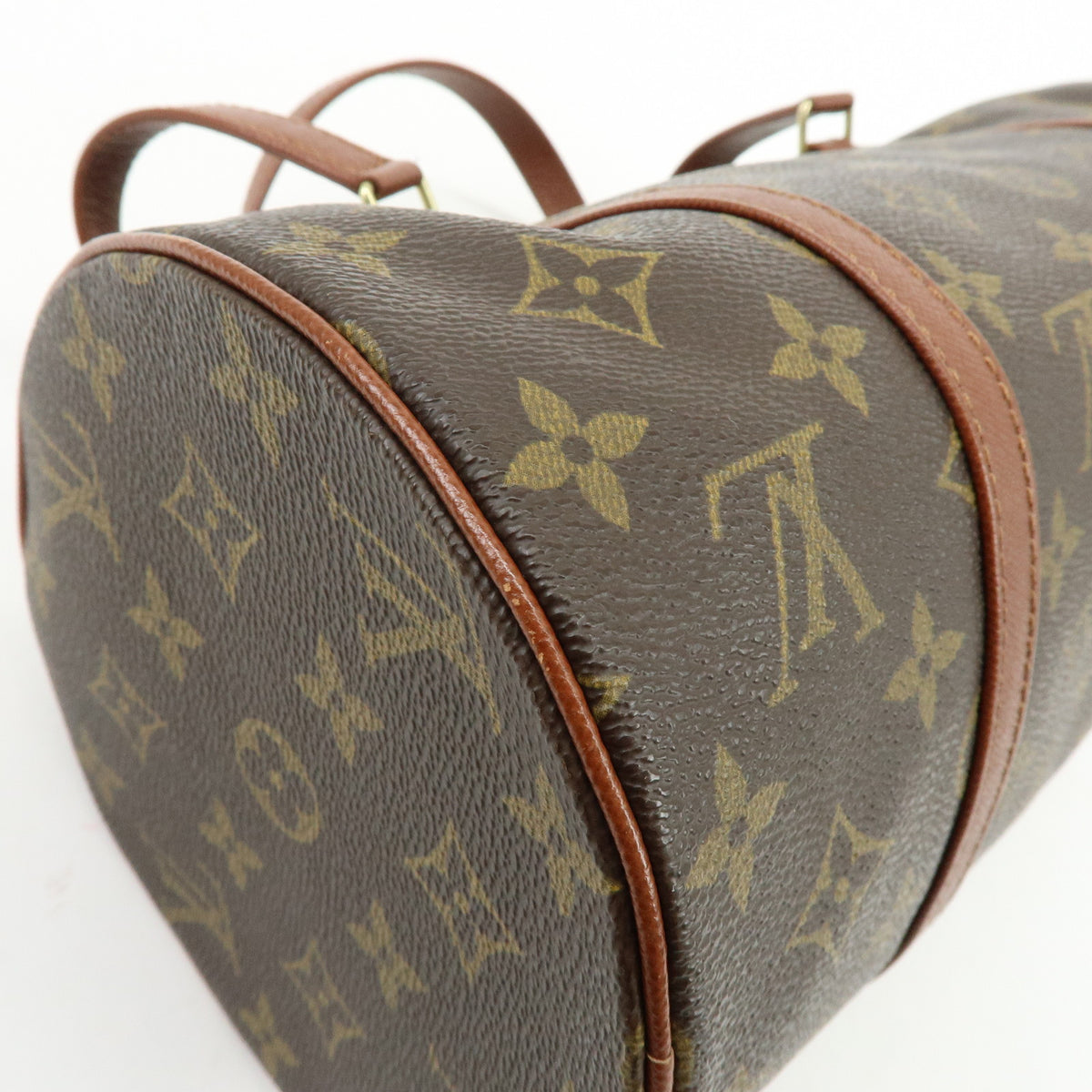 Louis Vuitton Monogram Papillon 30 Hand Bag Brown M51365