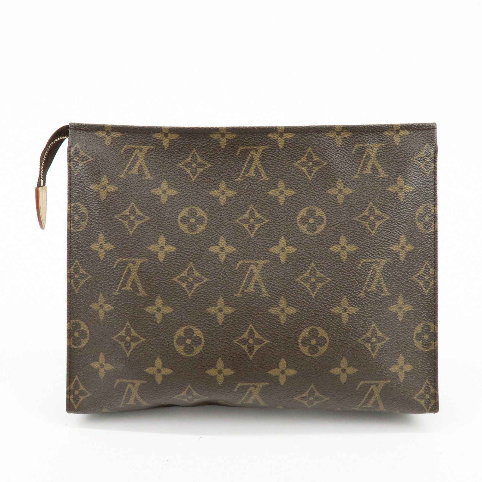 Louis Vuitton Monogram Poche Toilette 26 Clutch Bag Brown M47542