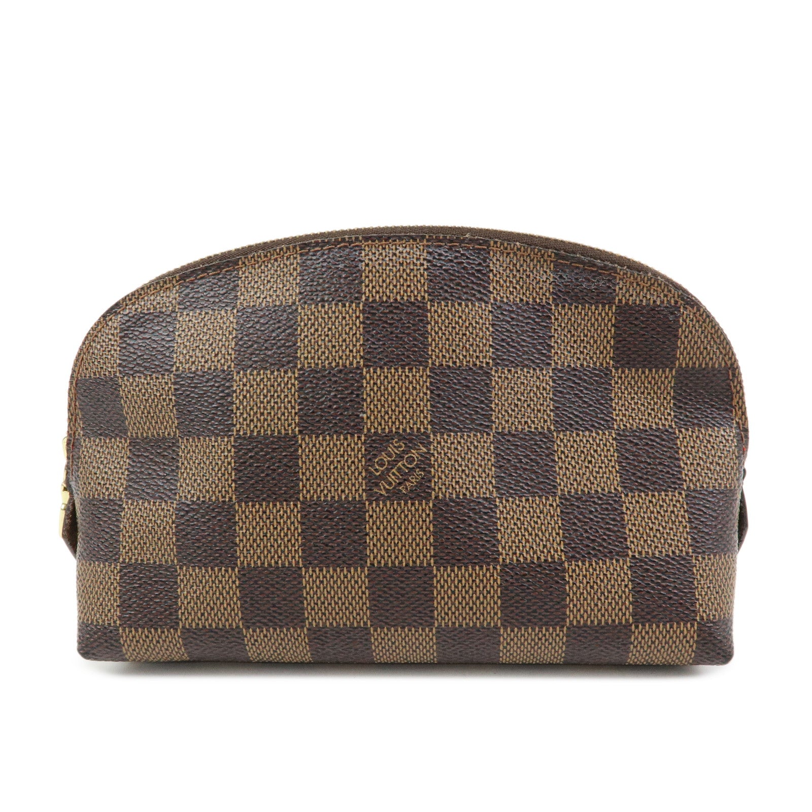 Louis Vuitton Damier Pochette Cosmetic PM Pouch Brown N47516