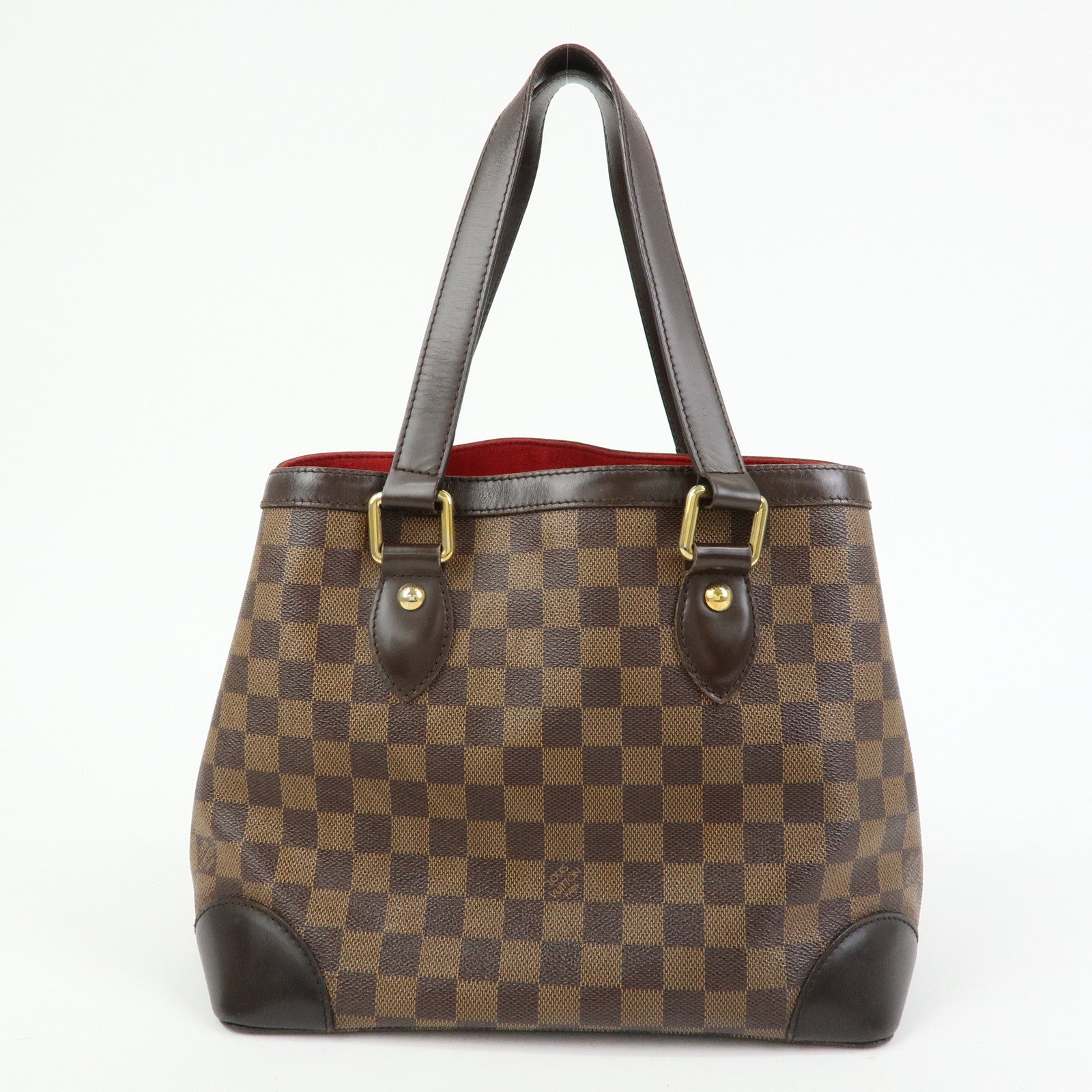 Louis Vuitton Damier Ebene Hampstead PM Hand Bag Tote Bag N51205