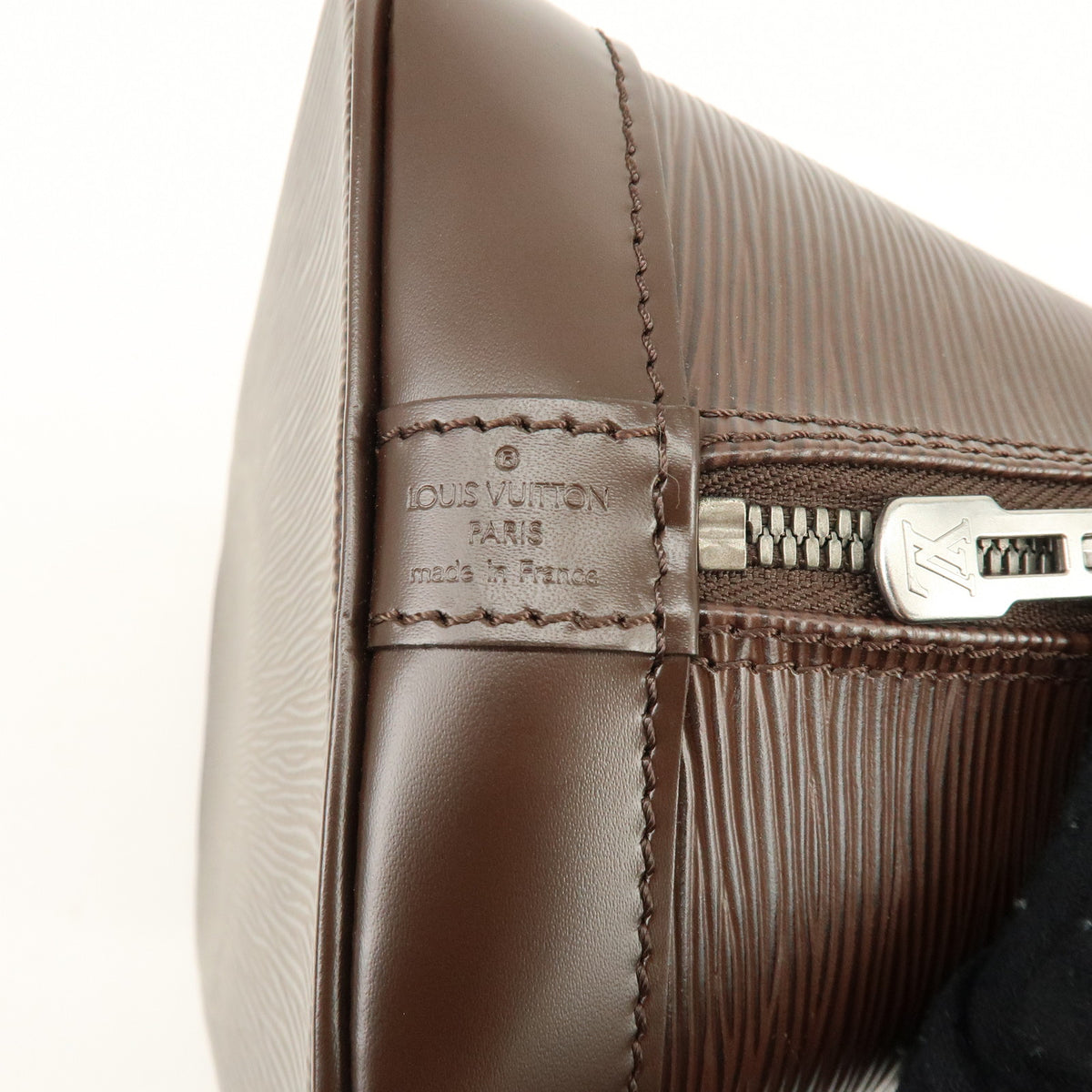 Louis Vuitton Epi Alma Leather Hand Bag Mocha Brown M5214D