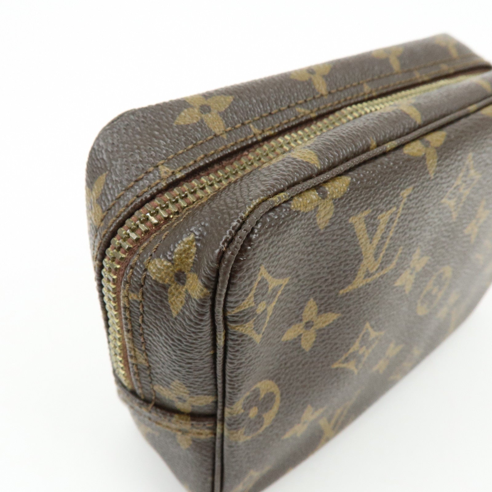 Louis Vuitton Monogram Canavs Trousse Toilette 18 Pouch Brown
