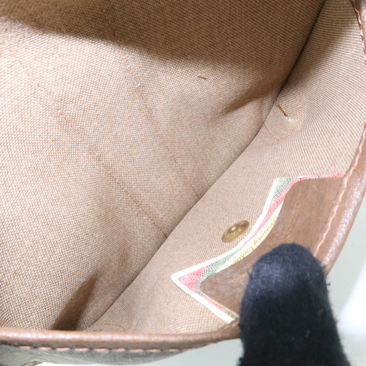 GUCCI Sherry Old Gucci GG Supreme Leather Clutch Bag Pouch 89・01・021