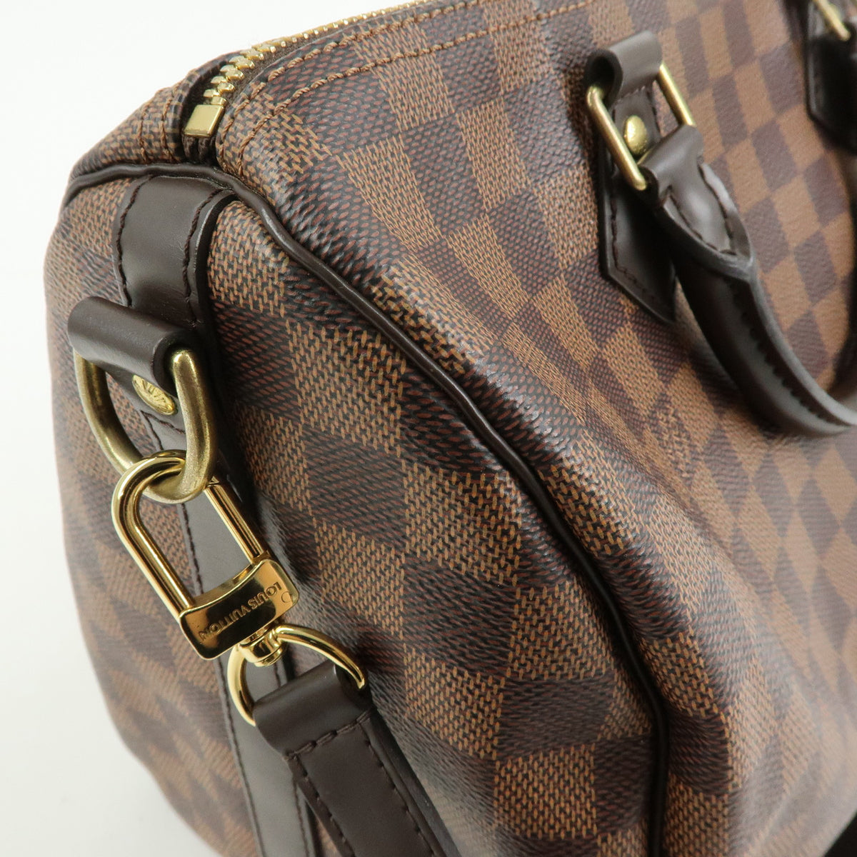 Louis Vuitton Damier Speedy Bandouliere 30 Boston Bag Brown N41367