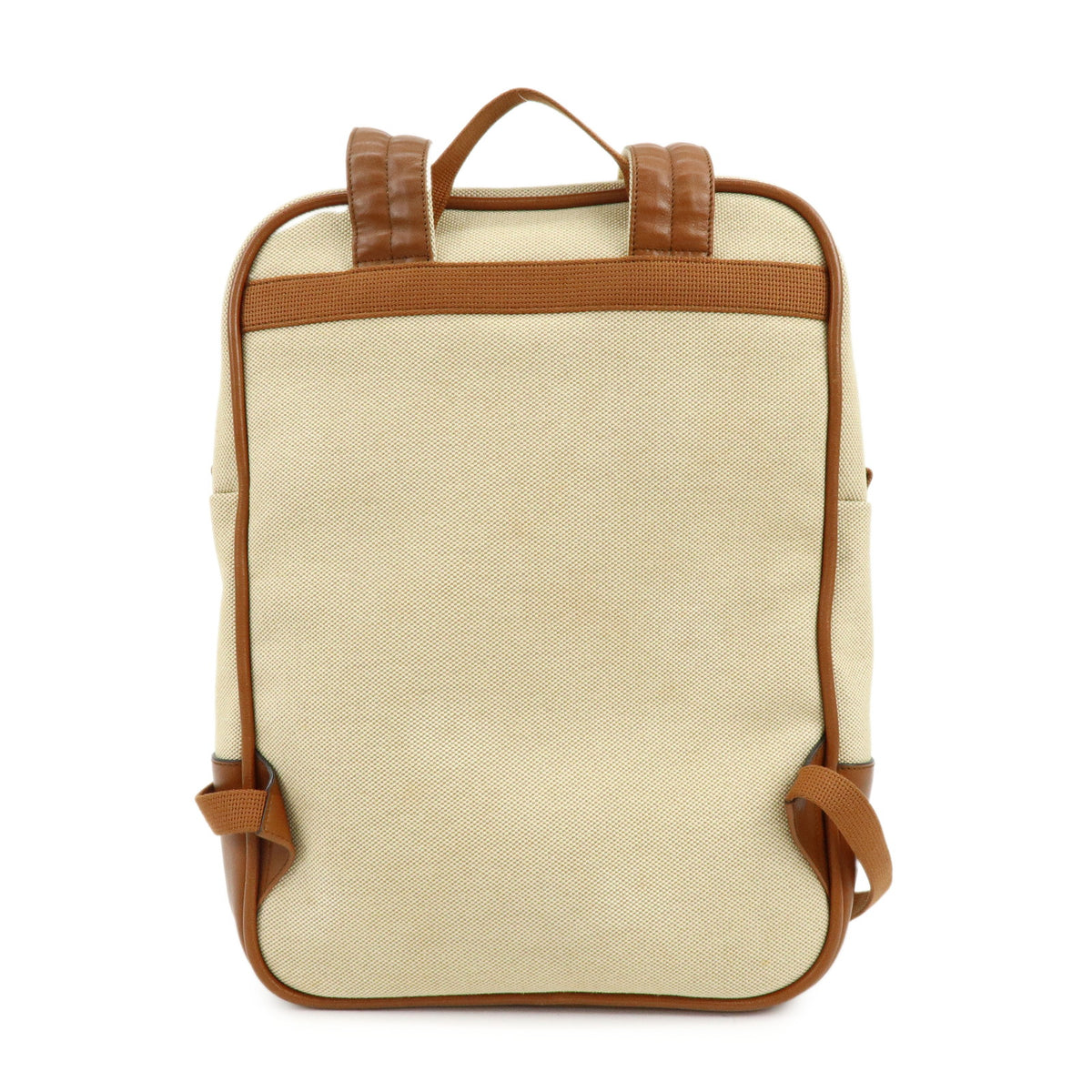 GUCCI Sherry Canvas Leather Backpack Rucksack Beige Brown 575063
