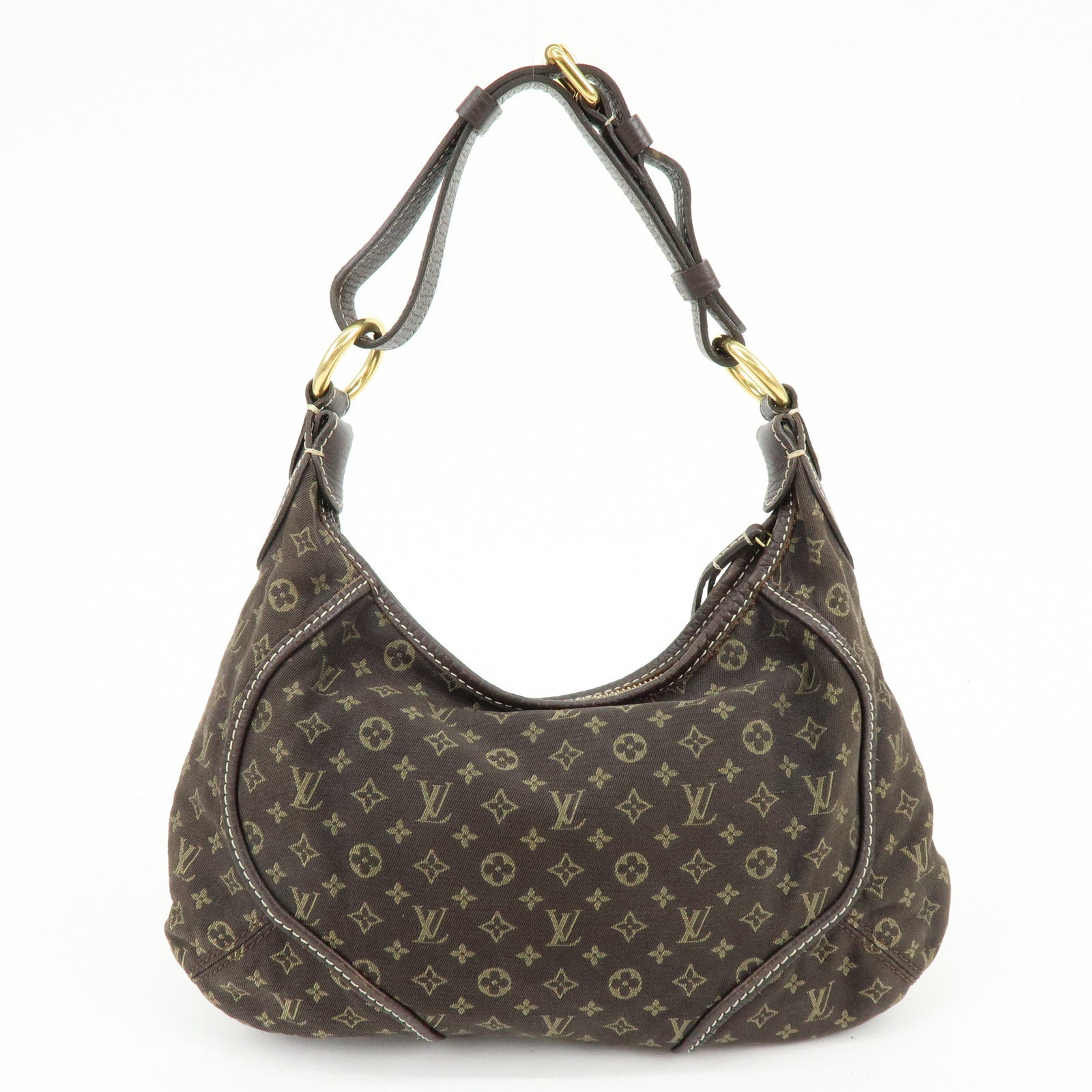 Louis Vuitton Monogram Mini Lin Manon PM Shoulder Hand Bag Ebene M95621