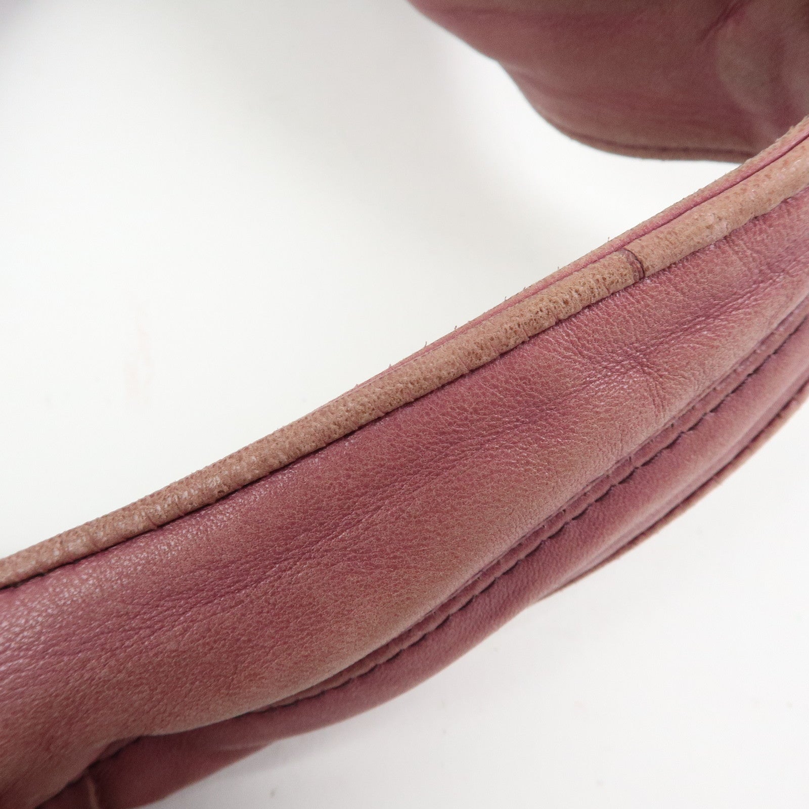 BOTTEGA VENETA Intrecciato Leathe Shoulder Bag Hand Bag Purple 145552