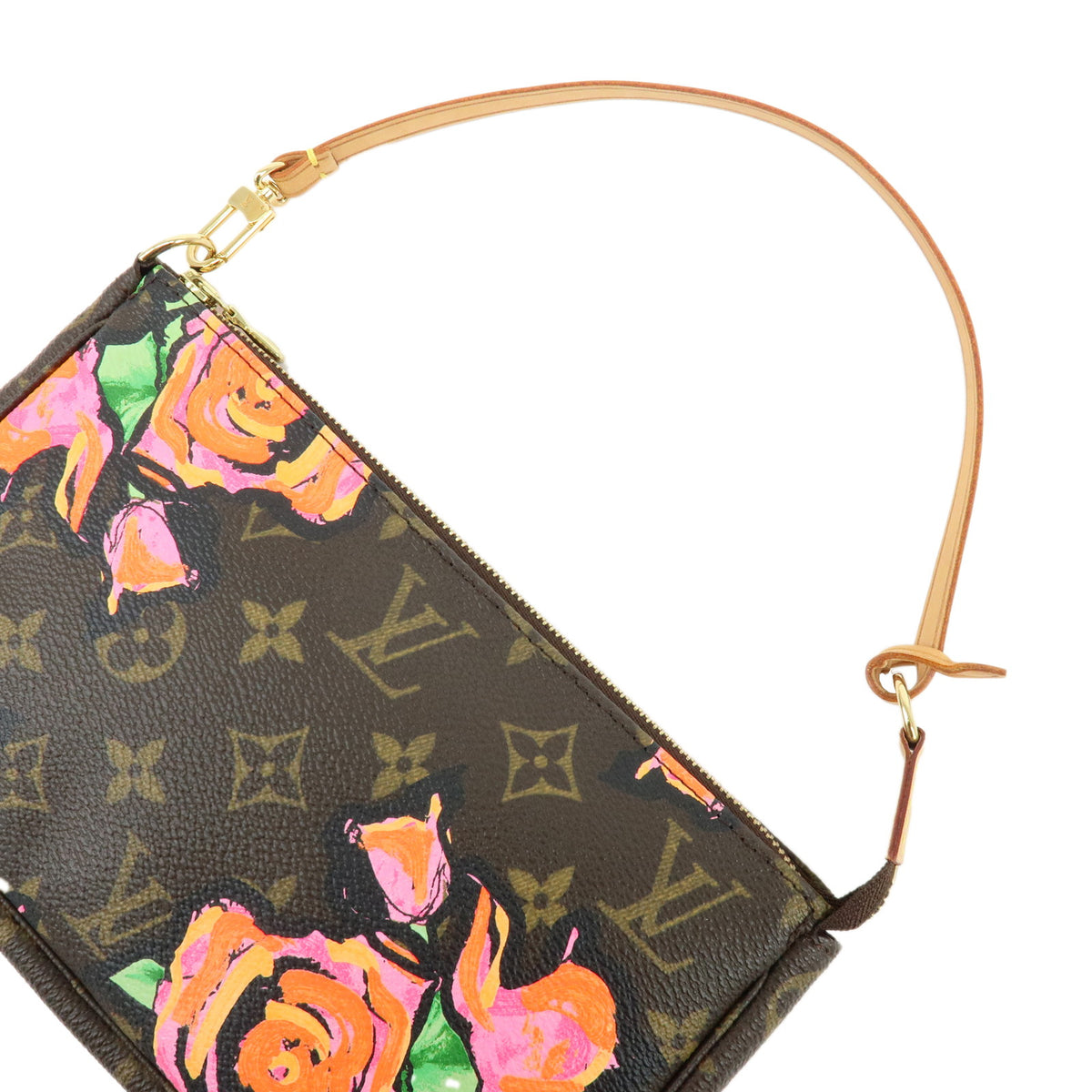 Louis Vuitton Monogram Rose Pochette Accessoires Pouch Brown M48615