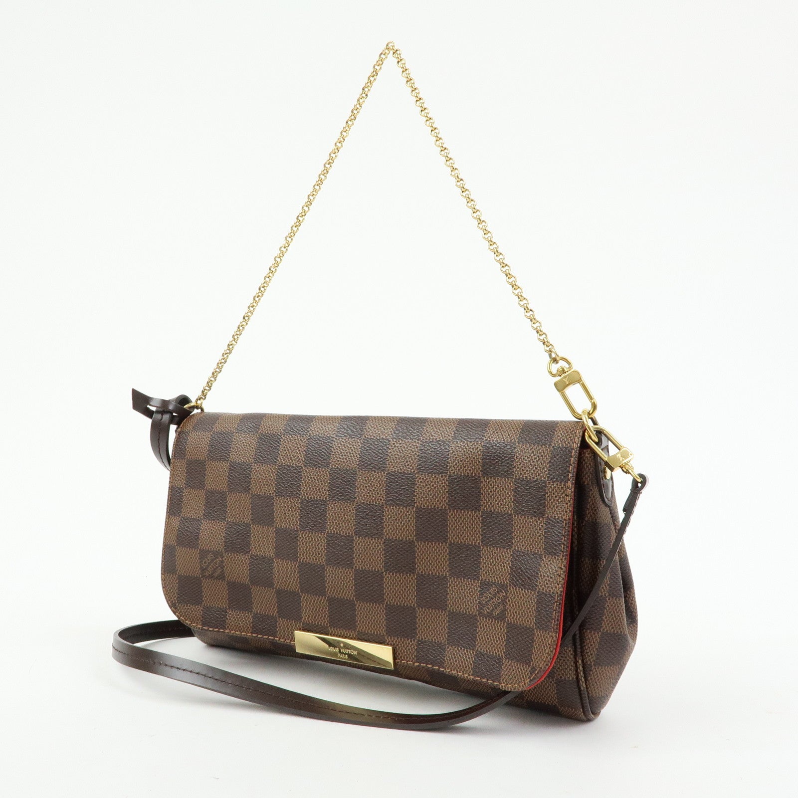 Louis Vuitton Damier Favorite MM 2Way Shoulder Bag Hand Bag N41129