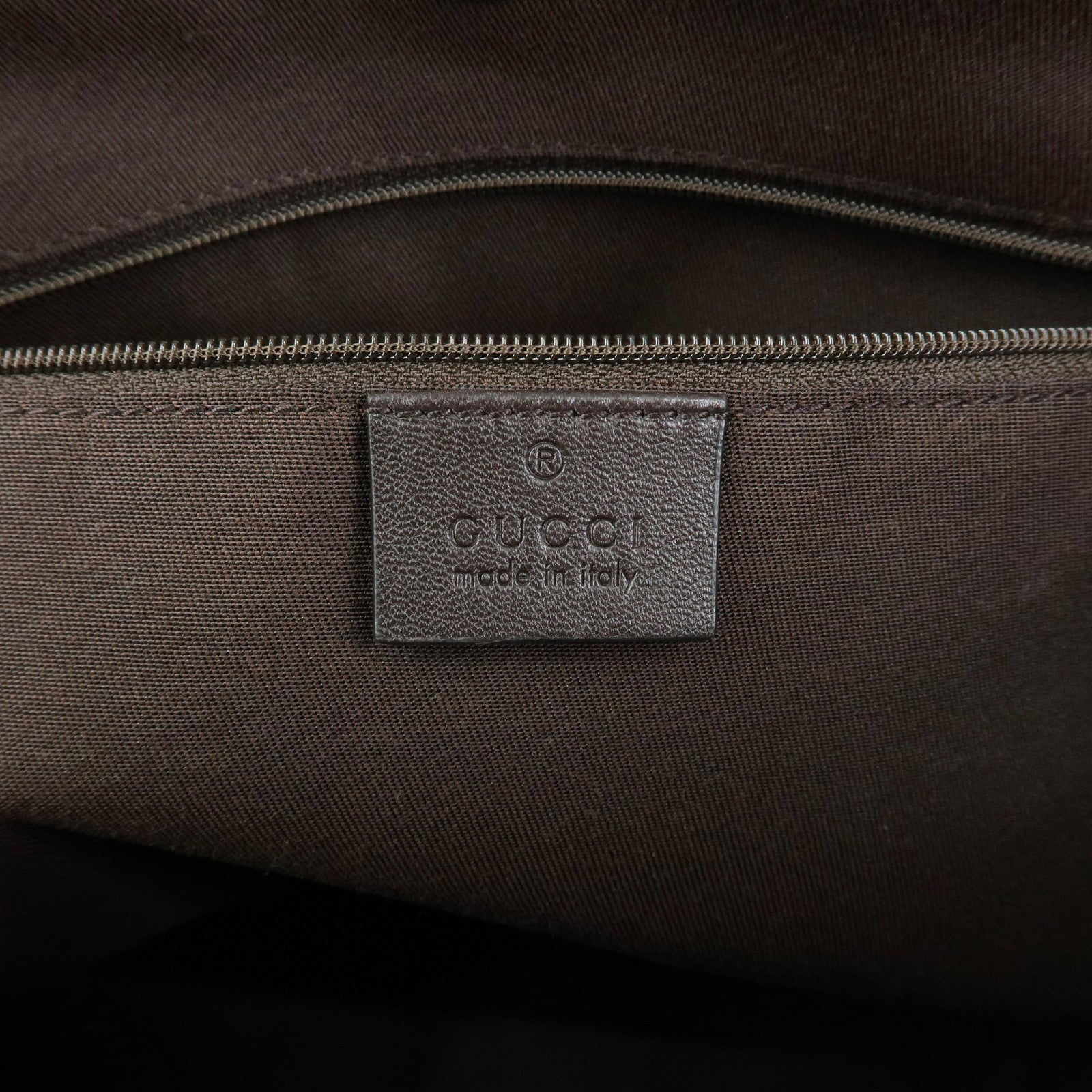 GUCCI New Britt Interlocking G Abbey GG Canvas Tote Bag Brown 169946